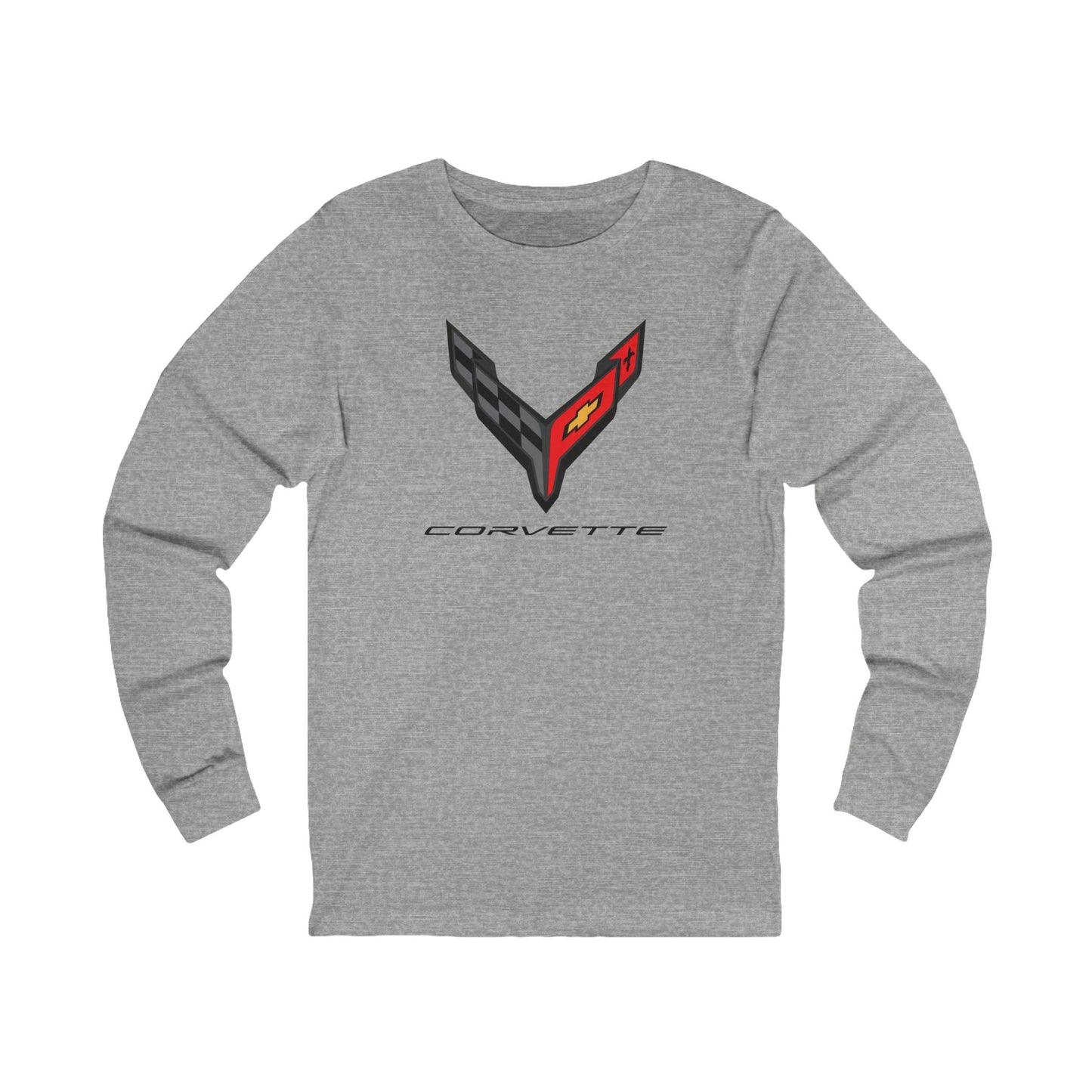 Unisex Corvette C8 Long Sleeve Tee, Graphic T-Shirt, Gift for Him, Gift for Her, Bella+Canvas, Soft Shirt