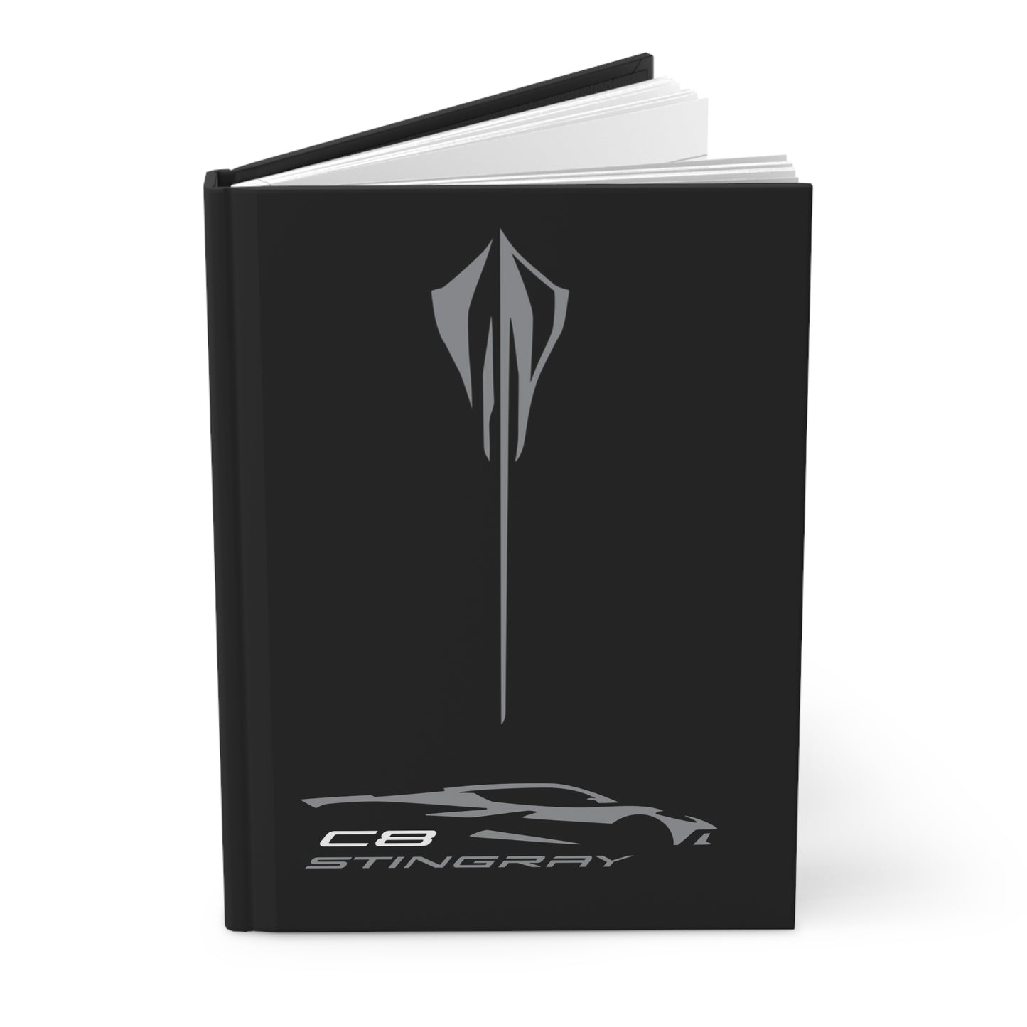 Corvette Stingray Hardcover Journal, Writing Notebook, Lined Pages, Daily Journal, Motivational Diary, Notepad, Sting Ray