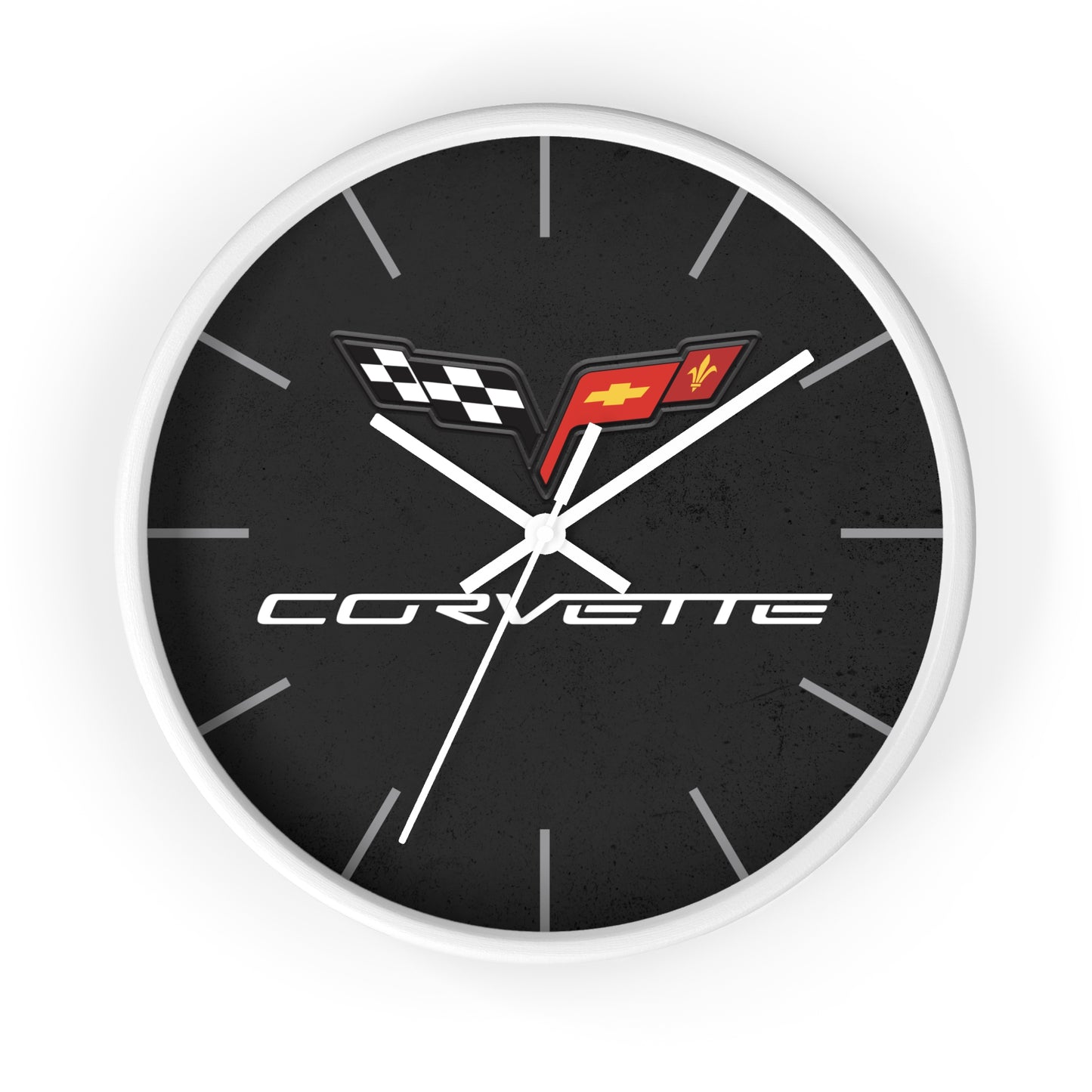 Corvette C6 Wall Clock, Racing Home Decor, Gift for Him, Man Cave Clock, Corvette Merchandise, Mancave Gift, Clocks