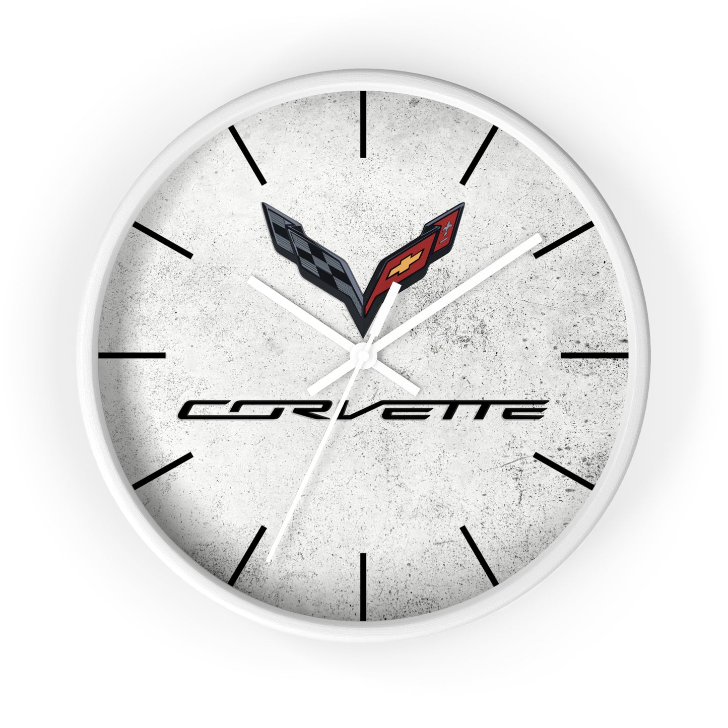Corvette C7 Wall Clock, Racing Home Decor, Gift for Him, Man Cave Clock, Corvette Merchandise, Mancave Gift, Clocks
