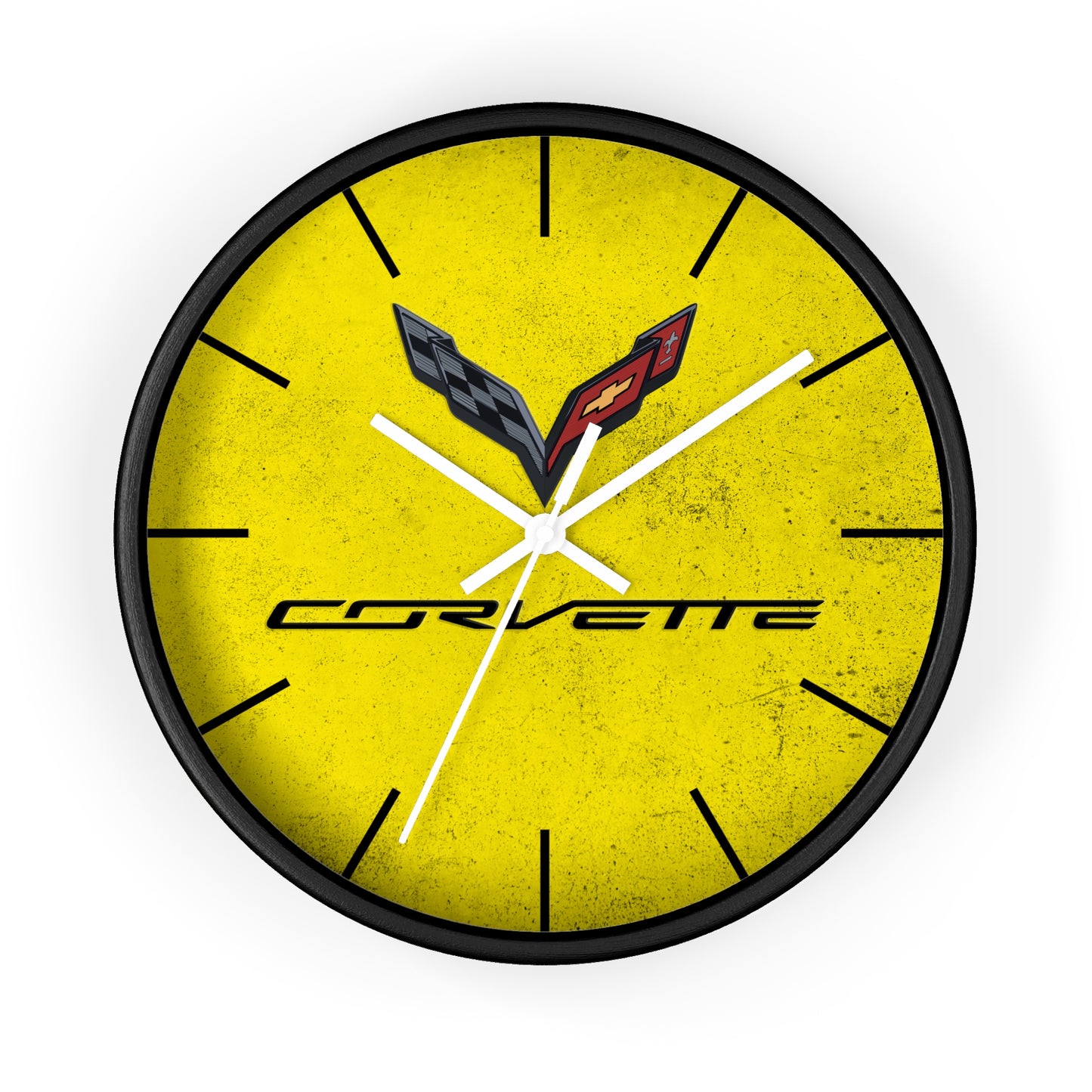 Corvette C7 Wall Clock, Racing Home Decor, Gift for Him, Man Cave Clock, Corvette Merchandise, Mancave Gift, Clocks