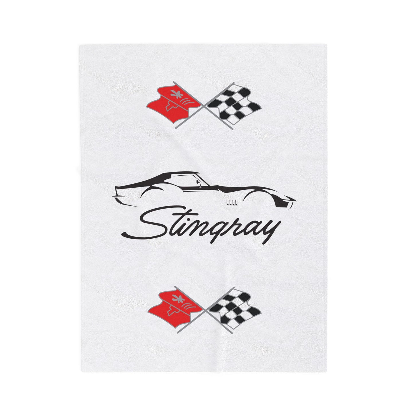 Corvette C3 Stingray Custom Illustrated Blanket, Soft Blankets, Corvette Logo, Velveteen Blanket, Car Guy Gifts, Car Girl Gifts