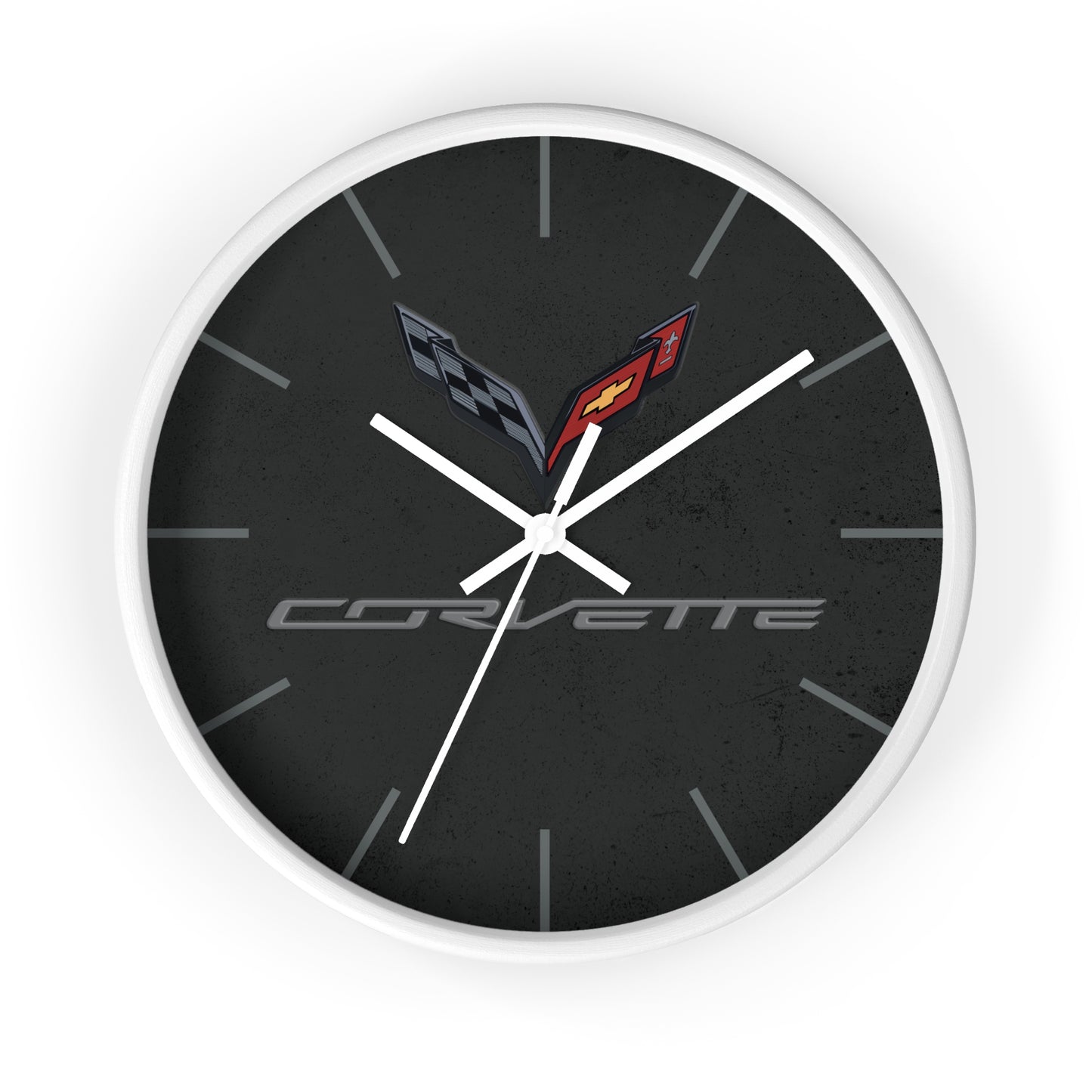 Corvette C7 Wall Clock, Racing Home Decor, Gift for Him, Man Cave Clock, Corvette Merchandise, Mancave Gift, Clocks