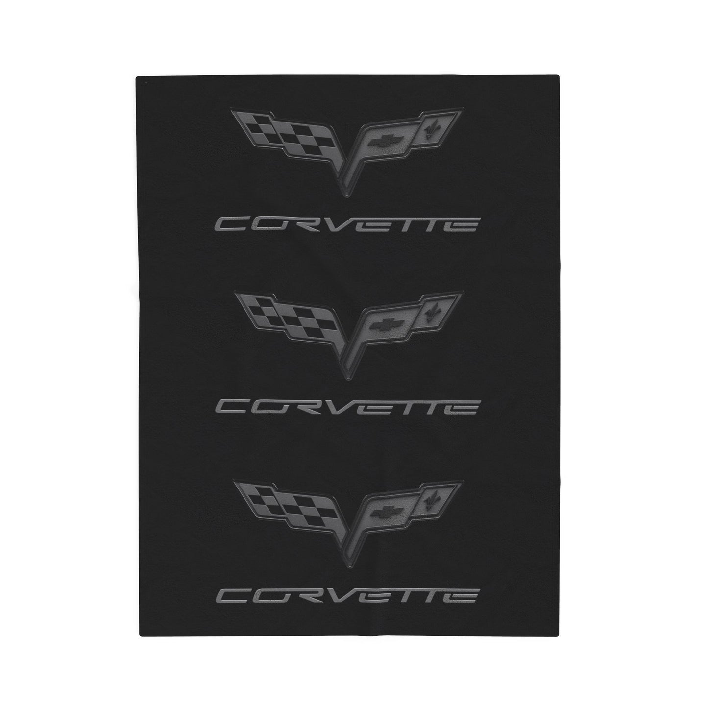 Corvette Blackout Blanket, C6 Corvette Gifts, Soft Blankets, Corvette Logo, Velveteen Blanket, Car Guy Gifts, Car Girl Gifts