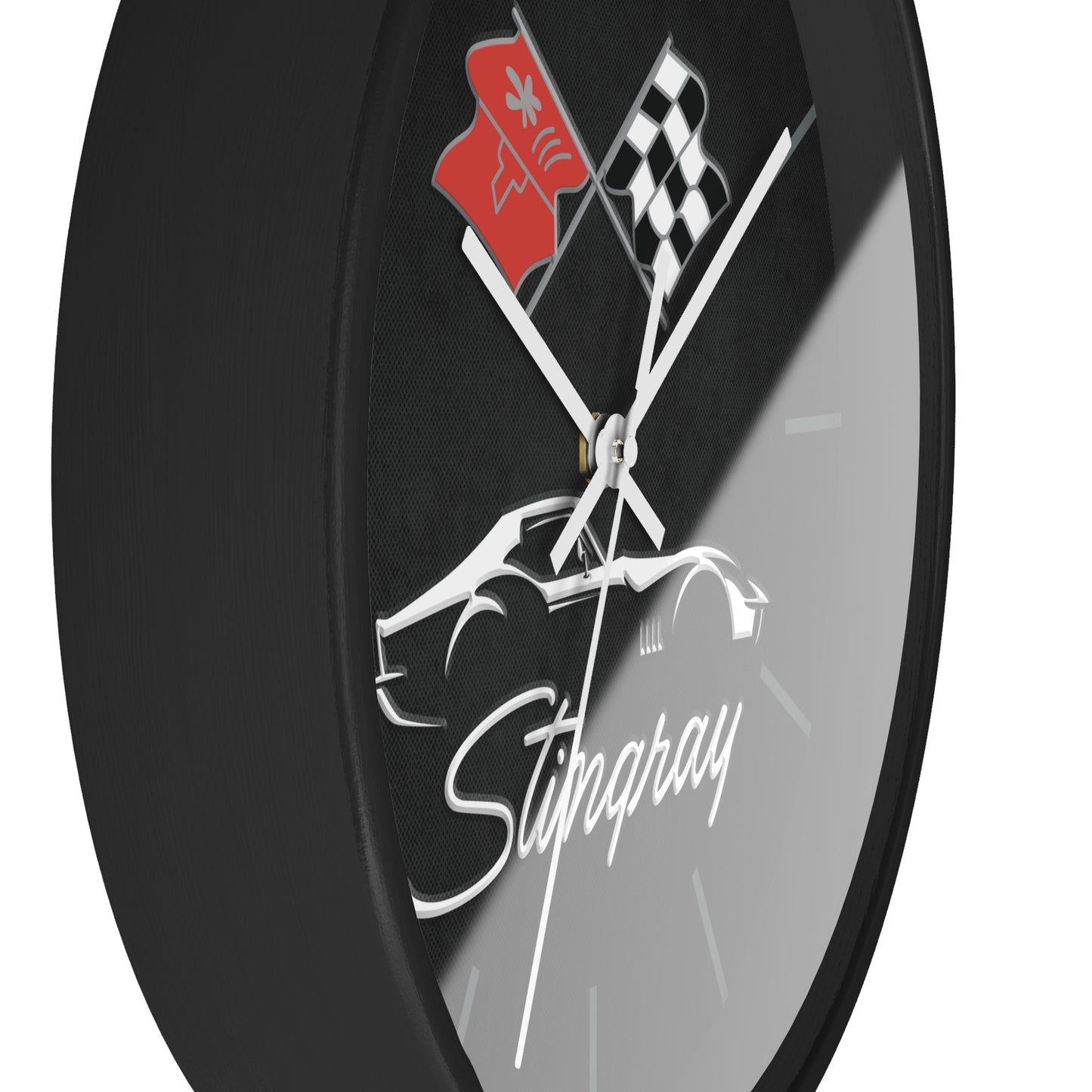 C3 Stingray Illustrated Wall Clock, Racing Home Decor, Gift for Him, Man Cave Clock, Corvette Merchandise, Mancave Gift, Clocks