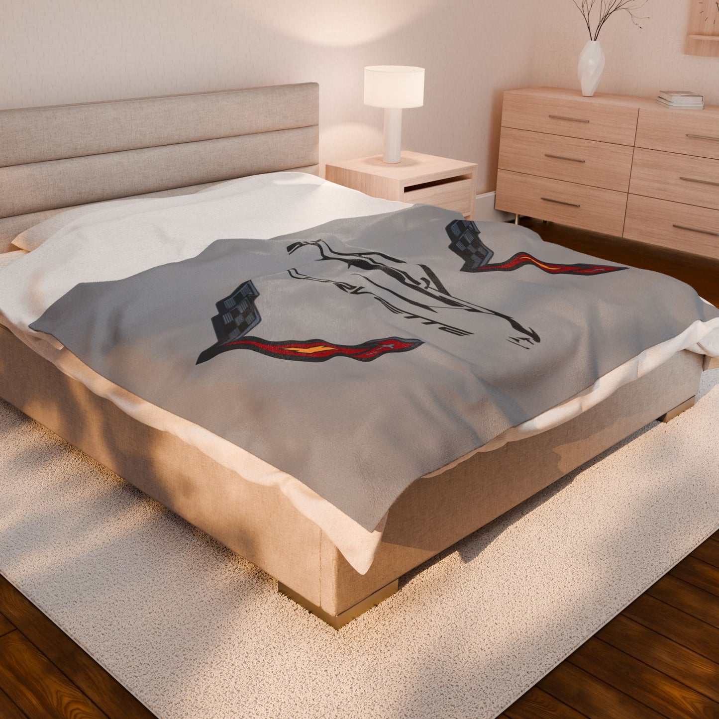 C7 Blanket, C7 Logo, Soft Blankets, Corvette Logo, Velveteen Blanket, Car Guy Gifts, Car Girl Gifts