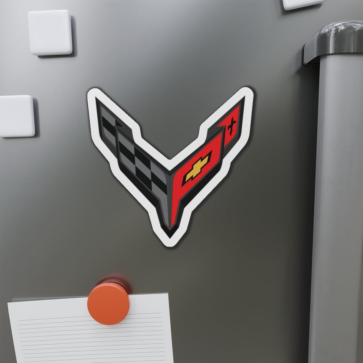 Corvette C8 Die-Cut Magnet, Car Enthusiast Gift, Refrigerator Magnet, Auto Fan Memorabilia, Fridge Magnet, Gift for Him, Gift for Her