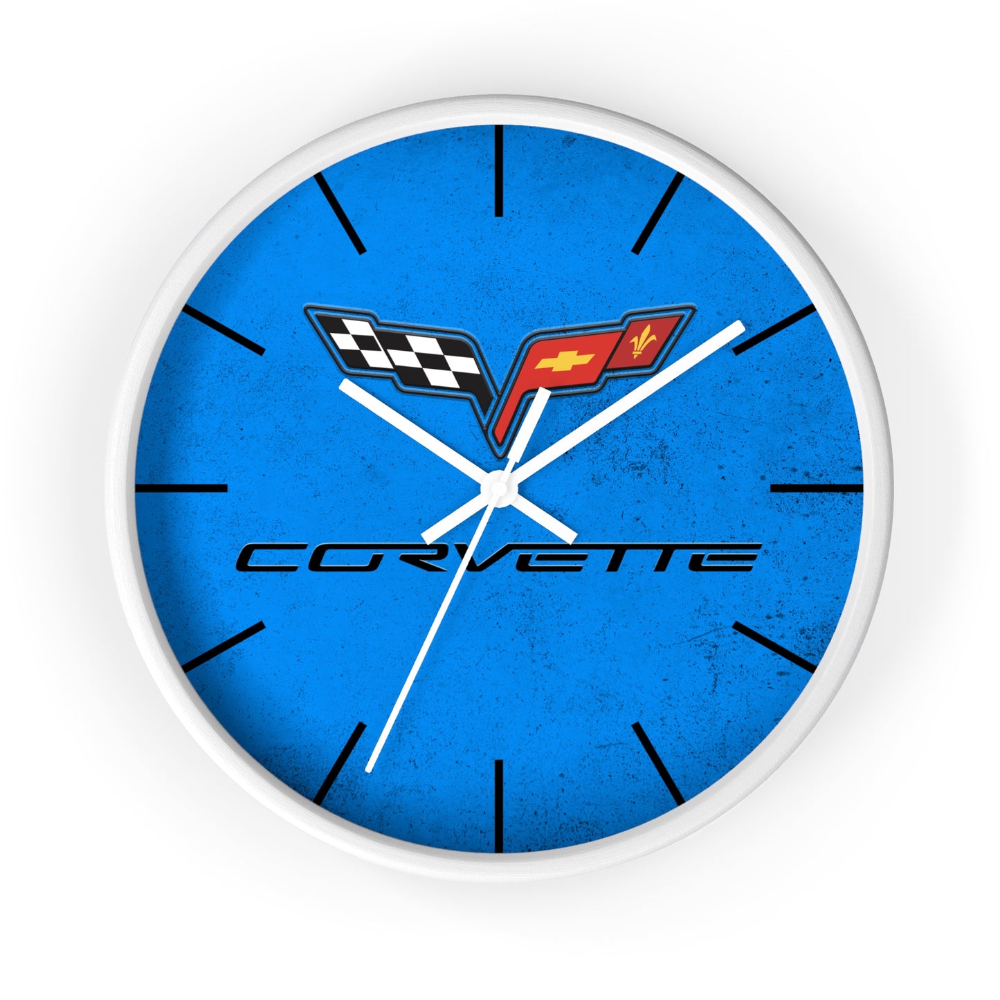 Corvette C6 Wall Clock, Racing Home Decor, Gift for Him, Man Cave Clock, Corvette Merchandise, Mancave Gift, Clocks