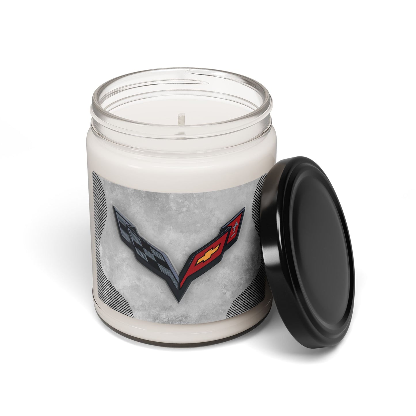 Corvette C7 Logo Scented Soy Candle, 10 Options for Scent, Home Décor, Gifts for Him, Man Cave Candles, Gifts for Car Girls, Corvette Swag