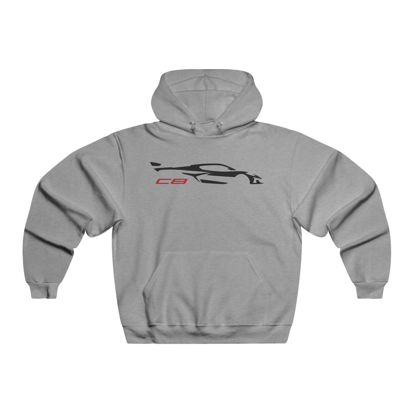 Corvette C8 Hoodie, Corvette Sweatshirt, Gifts for Car Guys, Gifts for Car Girls, JERZEESĀ® NuBlendĀ®, Pullover, Unisex, Hoody