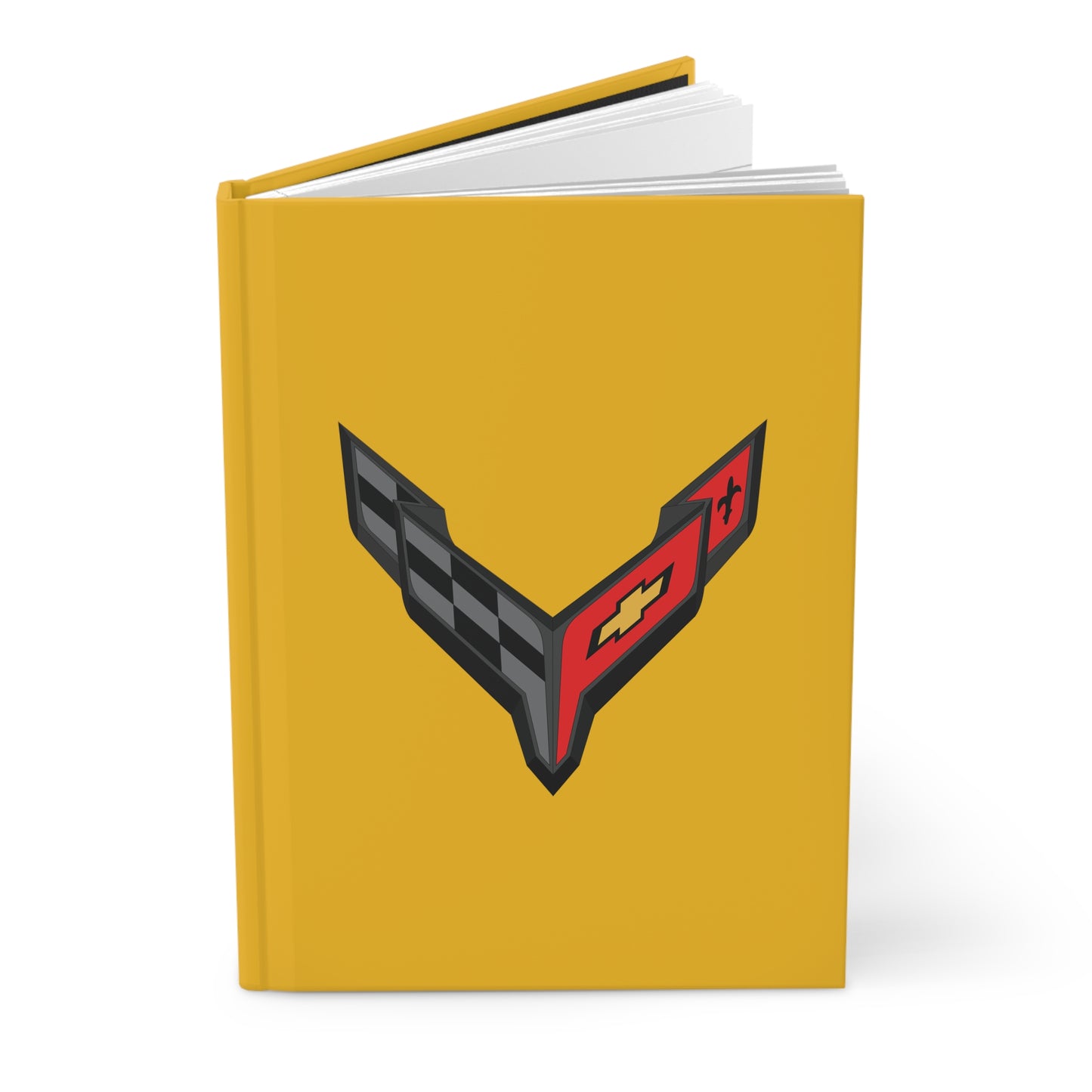 Corvette C8 Hardcover Journal, Writing Notebook, Lined Pages, Daily Journal, Motivational Diary, Notepad, C8 Logo