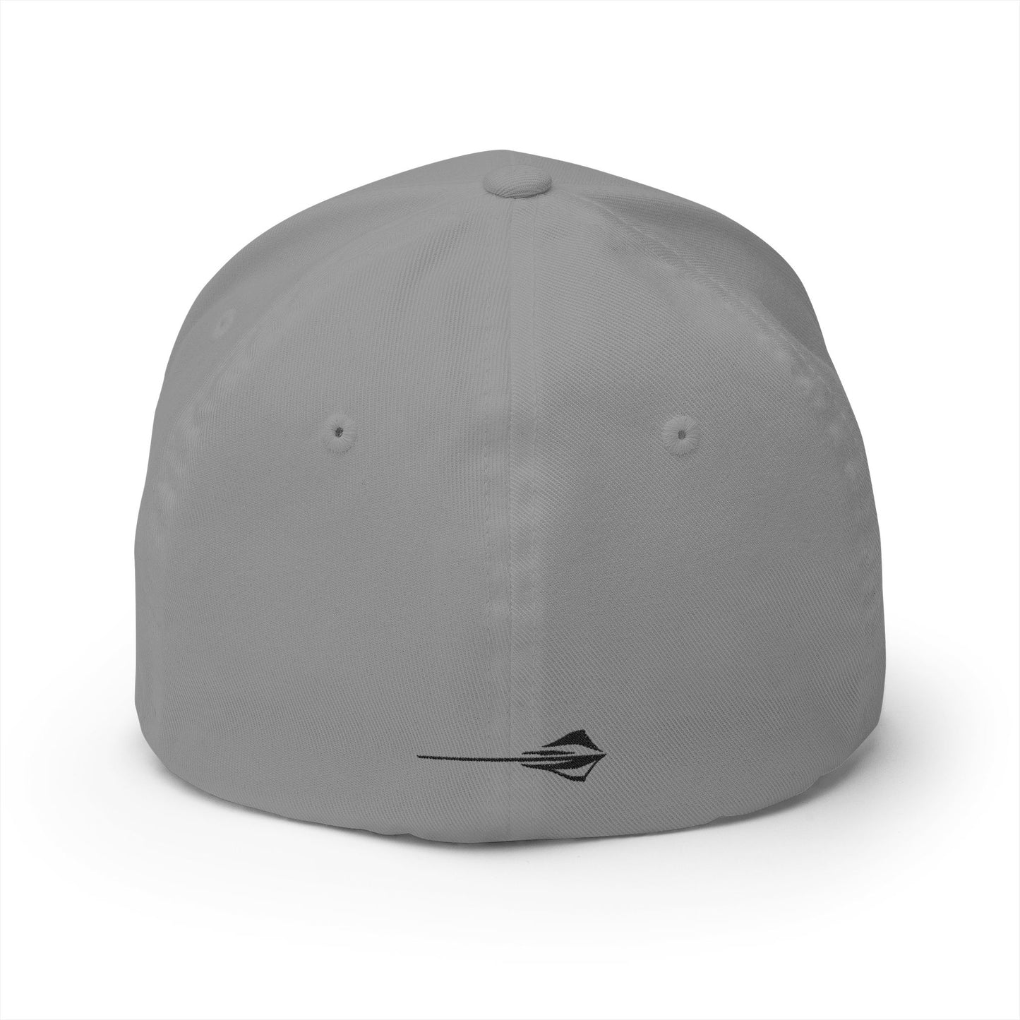Corvette C8 Stingray Black Logo Baseball Cap, Flexfit® Hat, Unisex, Stretchy Band, Corvette Gear, Embroidery