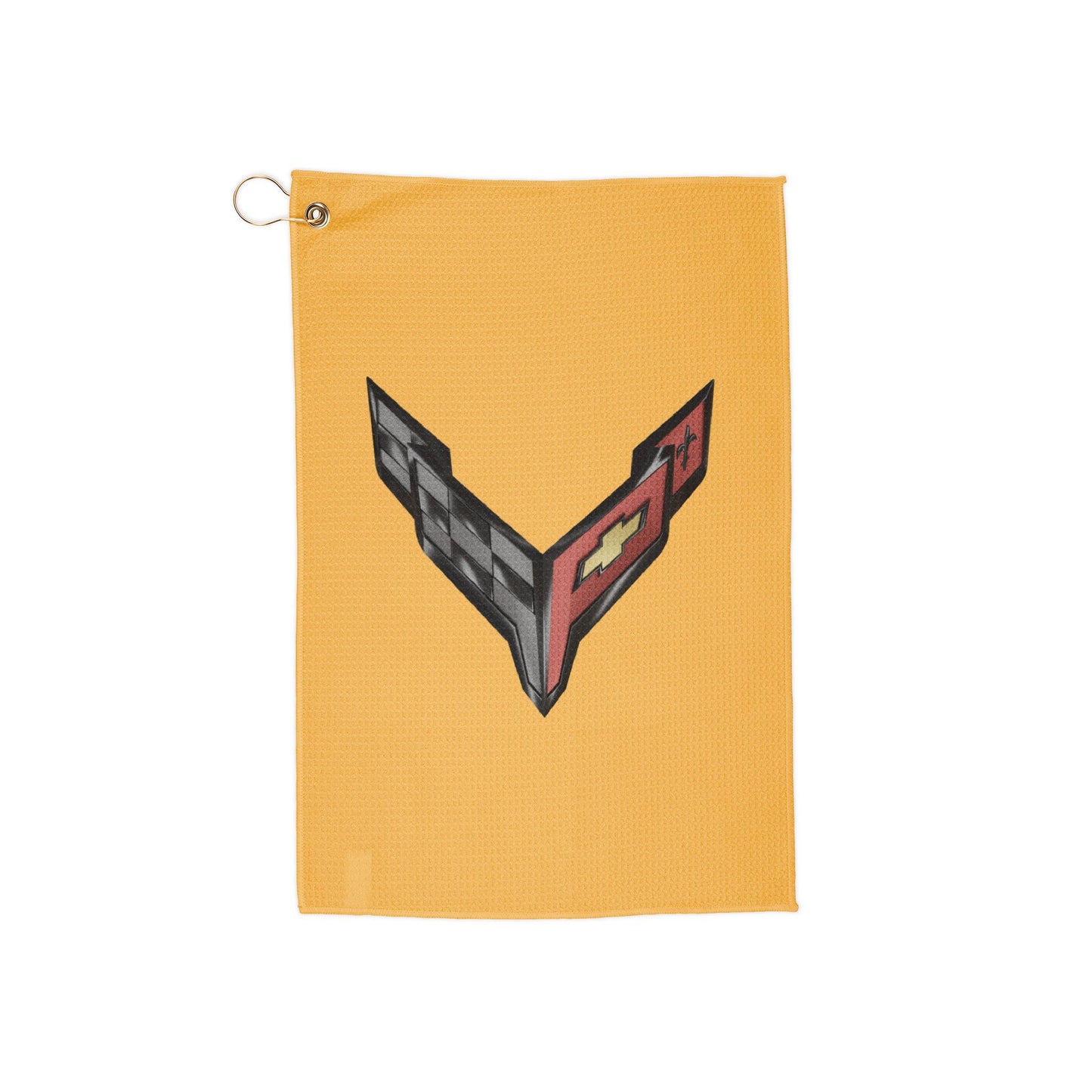 Corvette C8 Golf Towels, Golf Accessories, Sporty Towels for Golf Outings, Gift for Golf Lovers, C8 Logo, C8 Emblem, Club Towel