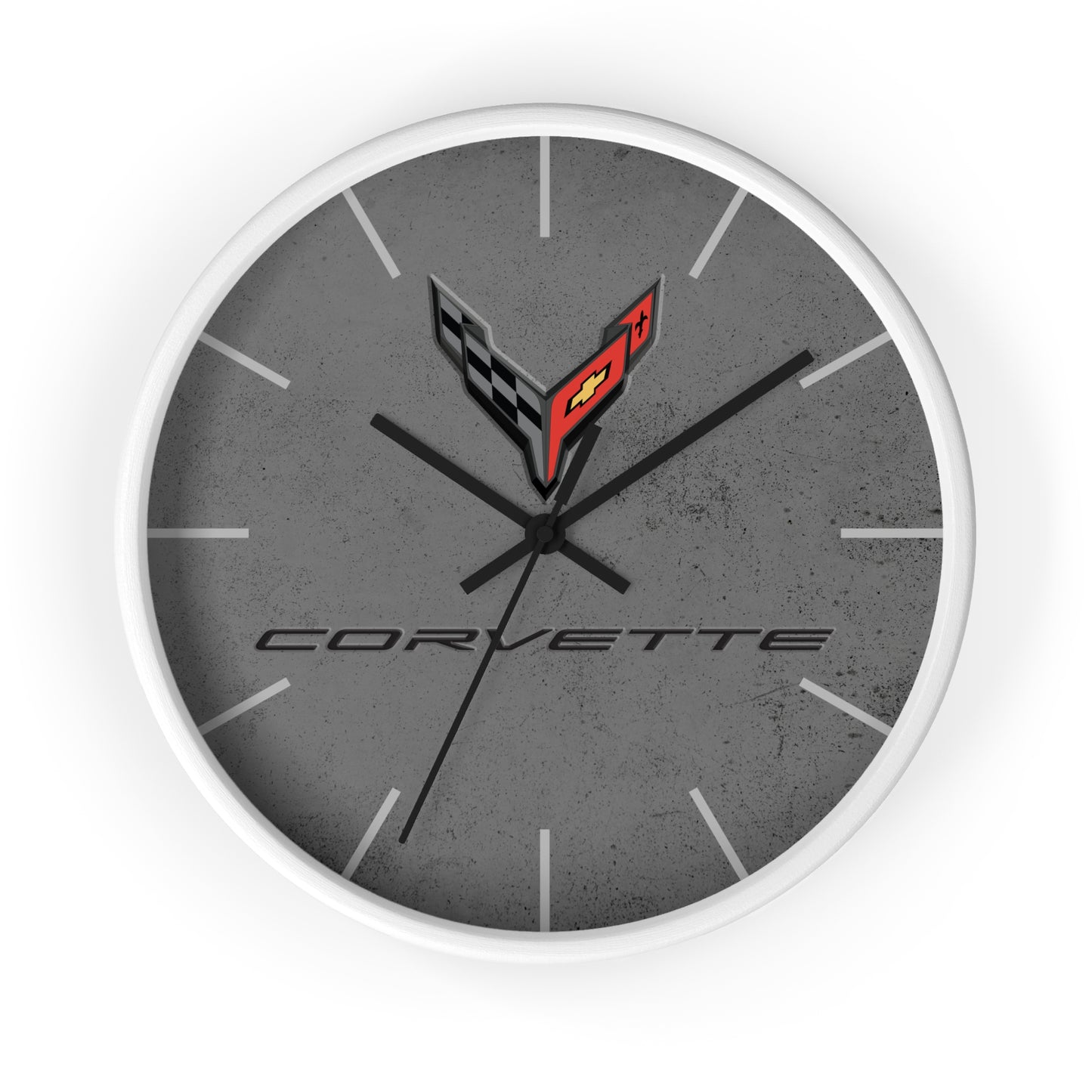 Corvette C8 Wall Clock, Racing Home Decor, Gift for Him, Man Cave Clock, Corvette Merchandise, Mancave Gift, Clocks
