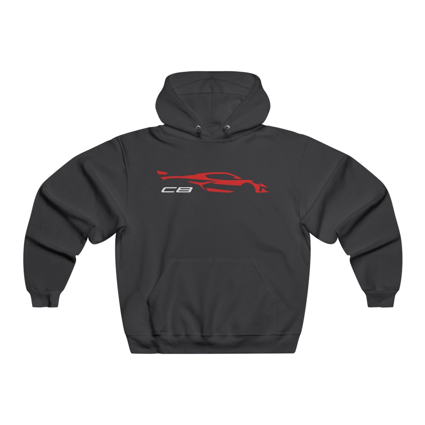 Corvette C8 Hoodie, Corvette Sweatshirt, Gifts for Car Guys, Gifts for Car Girls, JERZEESĀ® NuBlendĀ®, Pullover, Unisex, Hoody