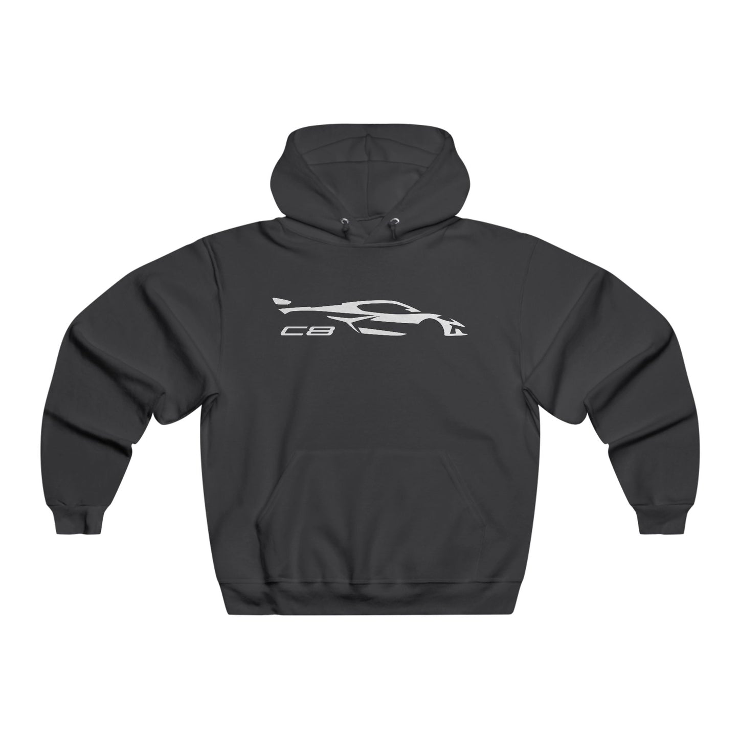 Corvette C8 Hoodie, Corvette Sweatshirt, Gifts for Car Guys, Gifts for Car Girls, JERZEESĀ® NuBlendĀ®, Pullover, Unisex, Hoody