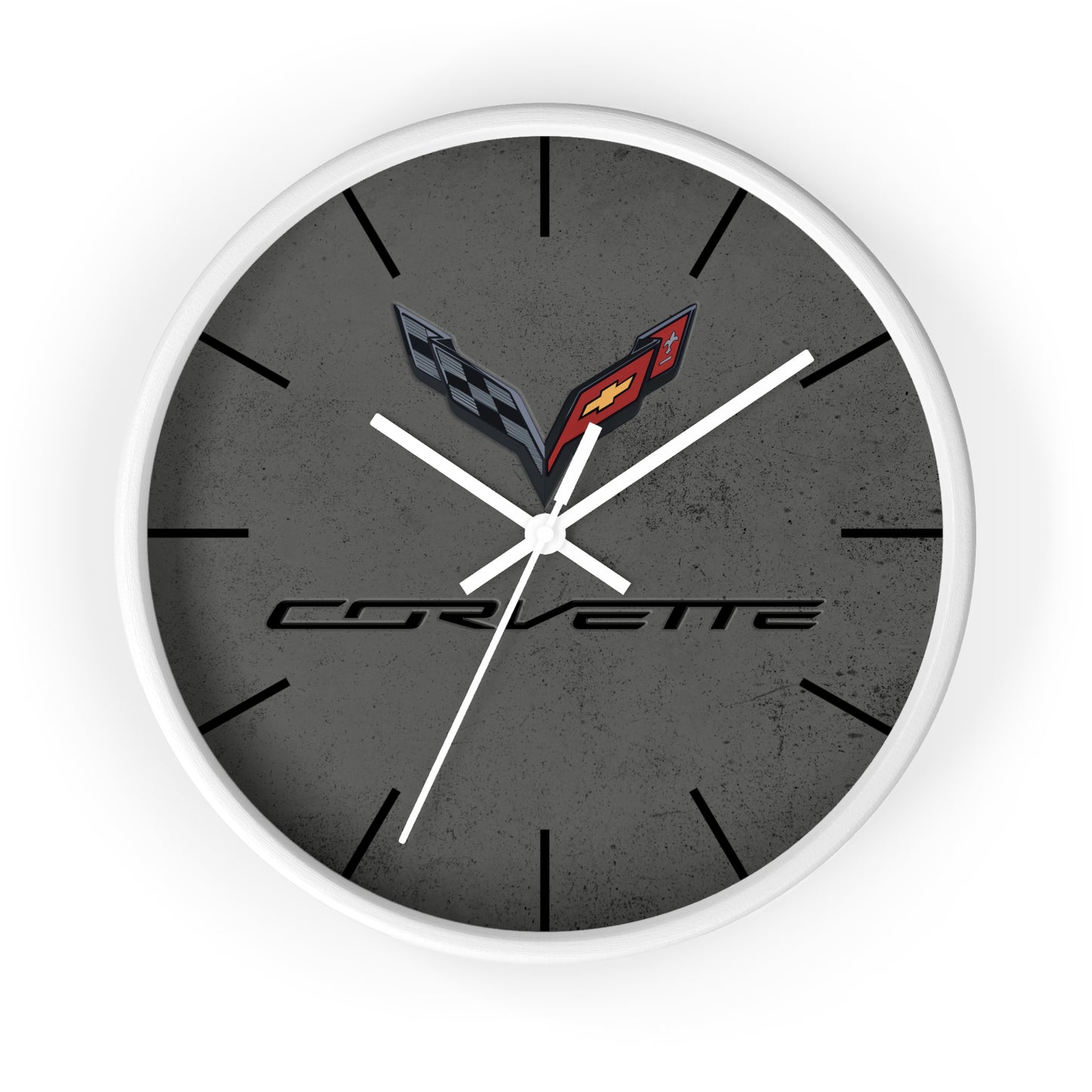 Corvette C7 Wall Clock, Racing Home Decor, Gift for Him, Man Cave Clock , Corvette Merchandise, Mancave Gift, Clocks