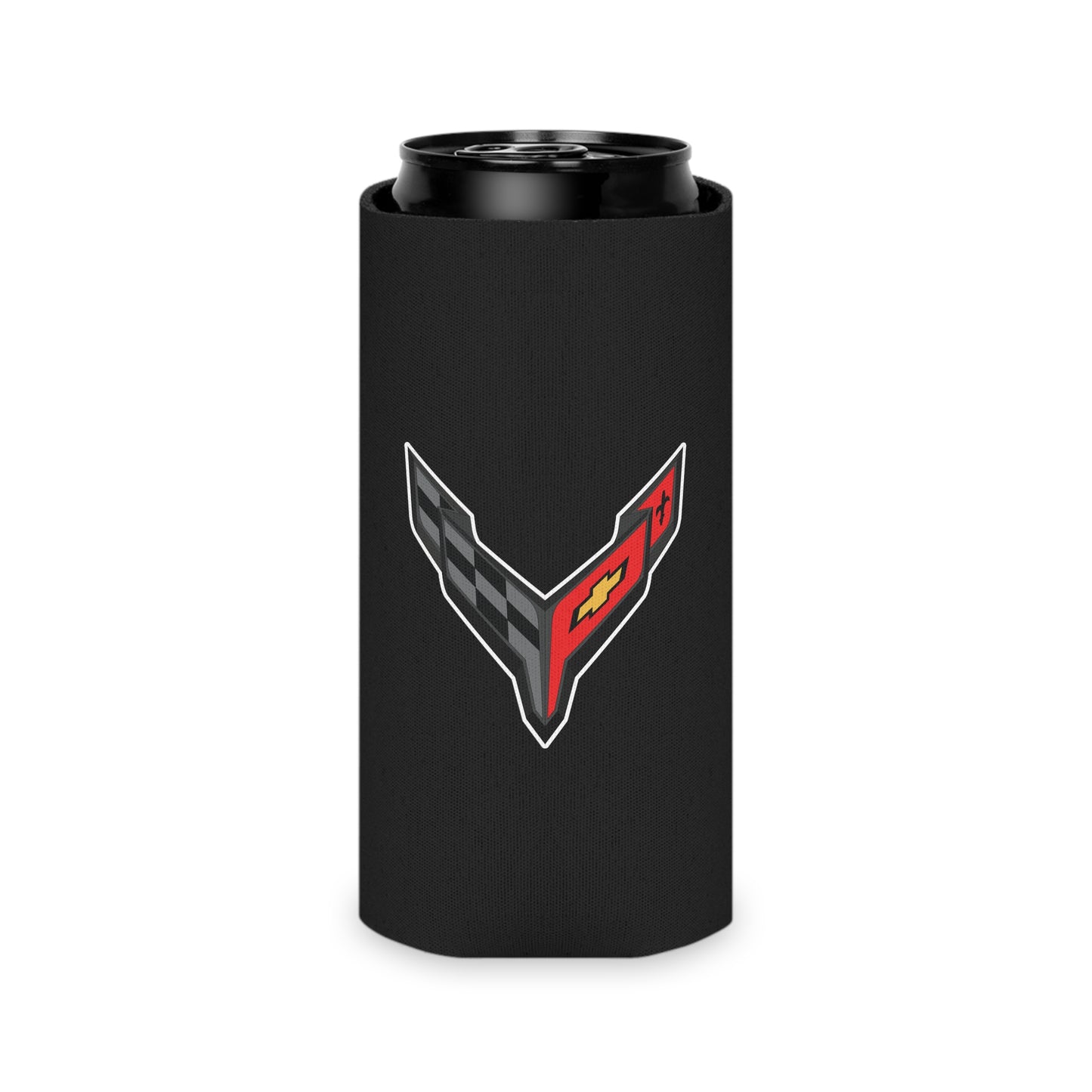 Corvette C8 Can Coozie, Regular and Slim, Beer and Soda Coozie, Race Day Beverage Holder, Car Enthusiast Gift, Party Favor, Tailgate