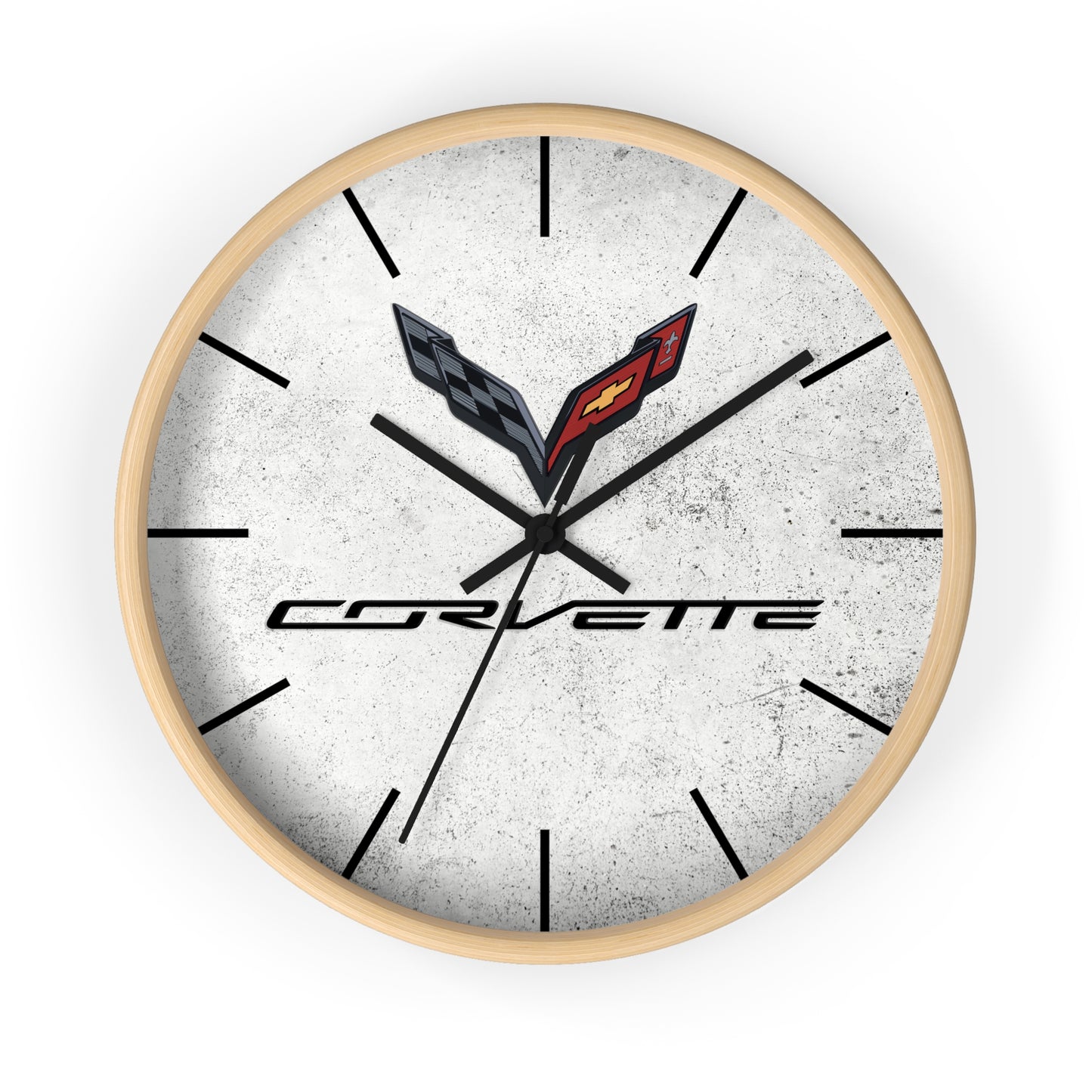 Corvette C7 Wall Clock, Racing Home Decor, Gift for Him, Man Cave Clock, Corvette Merchandise, Mancave Gift, Clocks