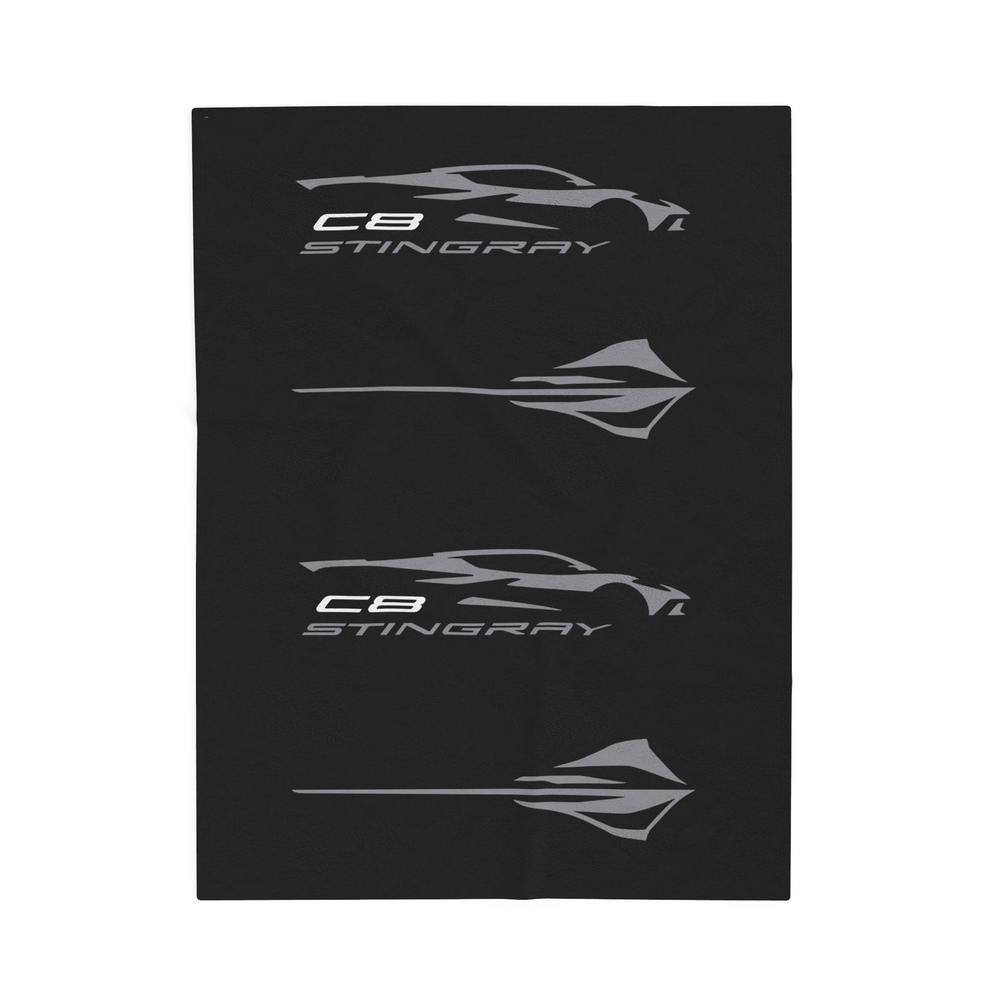 Corvette Stingray Blanket, Stingray Corvette Gifts, Soft Blankets, Corvette Logo, Velveteen Blanket, Car Guy Gifts, Car Girl Gifts