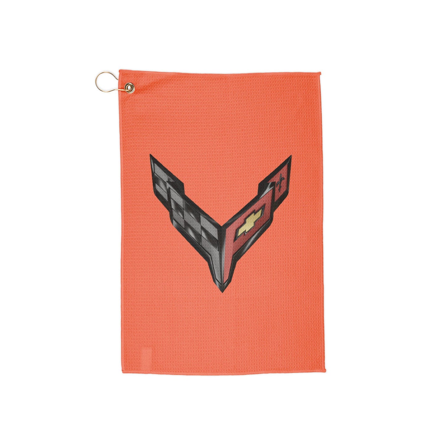 Corvette C8 Golf Towels, Golf Accessories, Sporty Towels for Golf Outings, Gift for Golf Lovers, C8 Logo, C8 Emblem, Club Towel