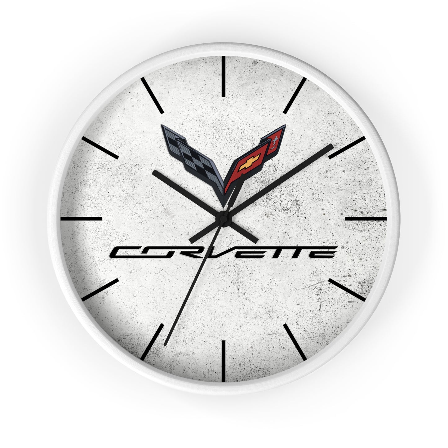 Corvette C7 Wall Clock, Racing Home Decor, Gift for Him, Man Cave Clock, Corvette Merchandise, Mancave Gift, Clocks