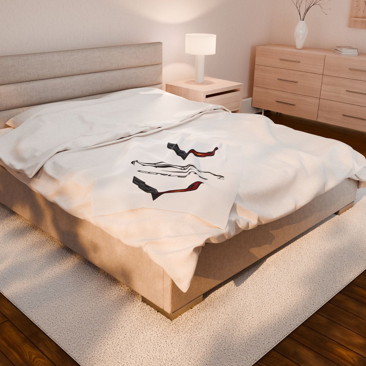 Corvette C7 Blanket, C7 Logo, Soft Blankets, Corvette Logo, Velveteen Blanket, Car Guy Gifts, Car Girl Gifts