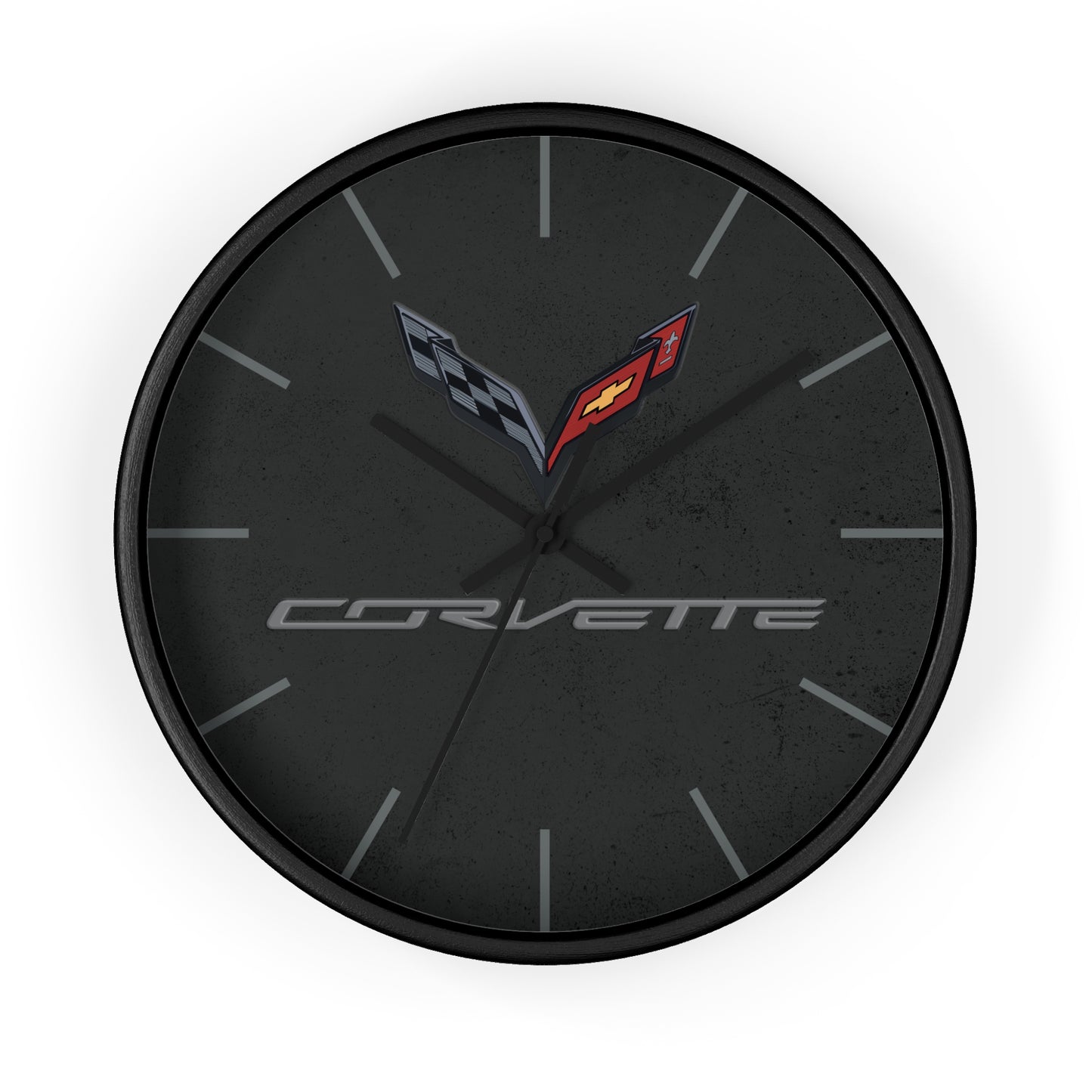 Corvette C7 Wall Clock, Racing Home Decor, Gift for Him, Man Cave Clock, Corvette Merchandise, Mancave Gift, Clocks