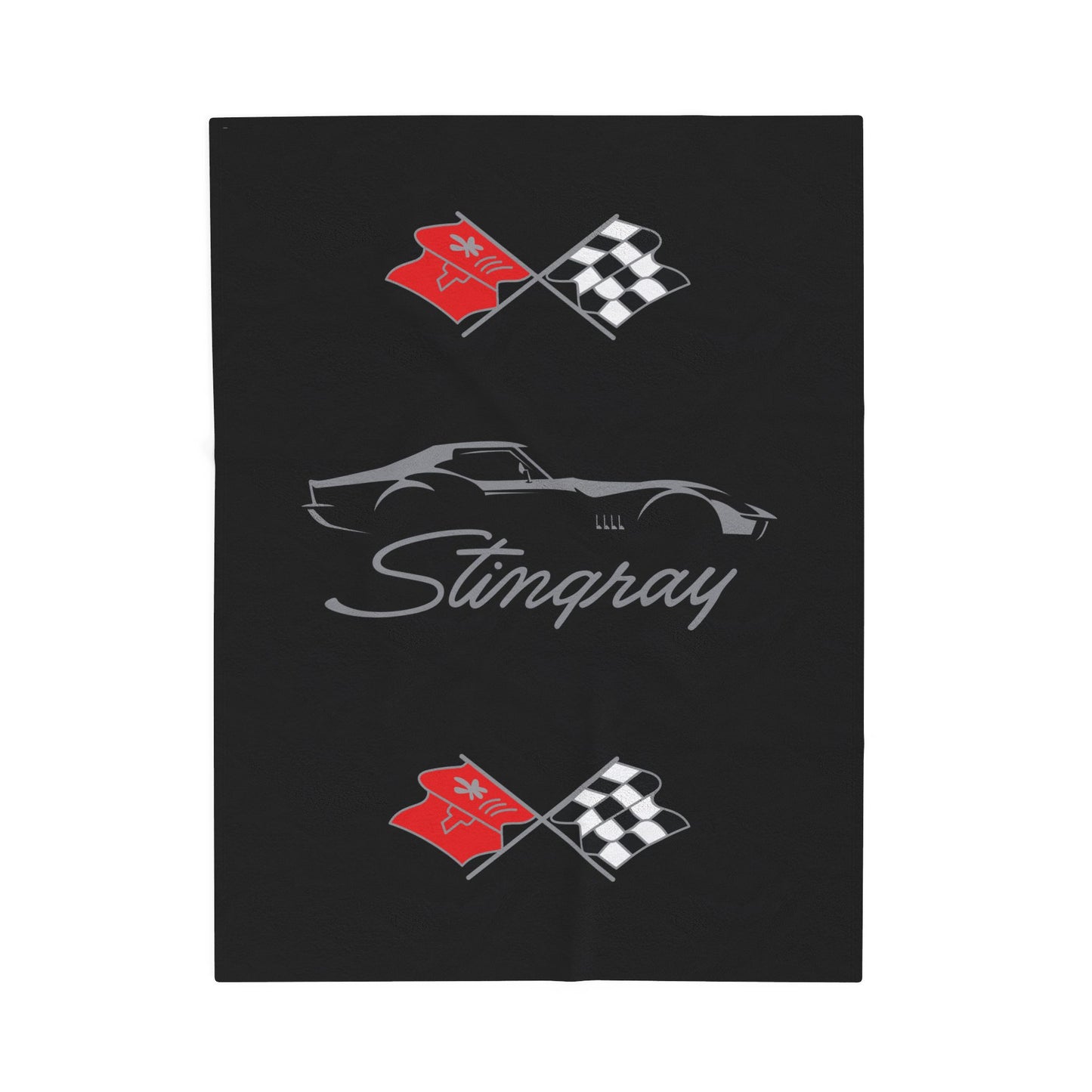 Corvette C3 Stingray Custom Illustrated Blanket, Soft Blankets, Corvette Logo, Velveteen Blanket, Car Guy Gifts, Car Girl Gifts