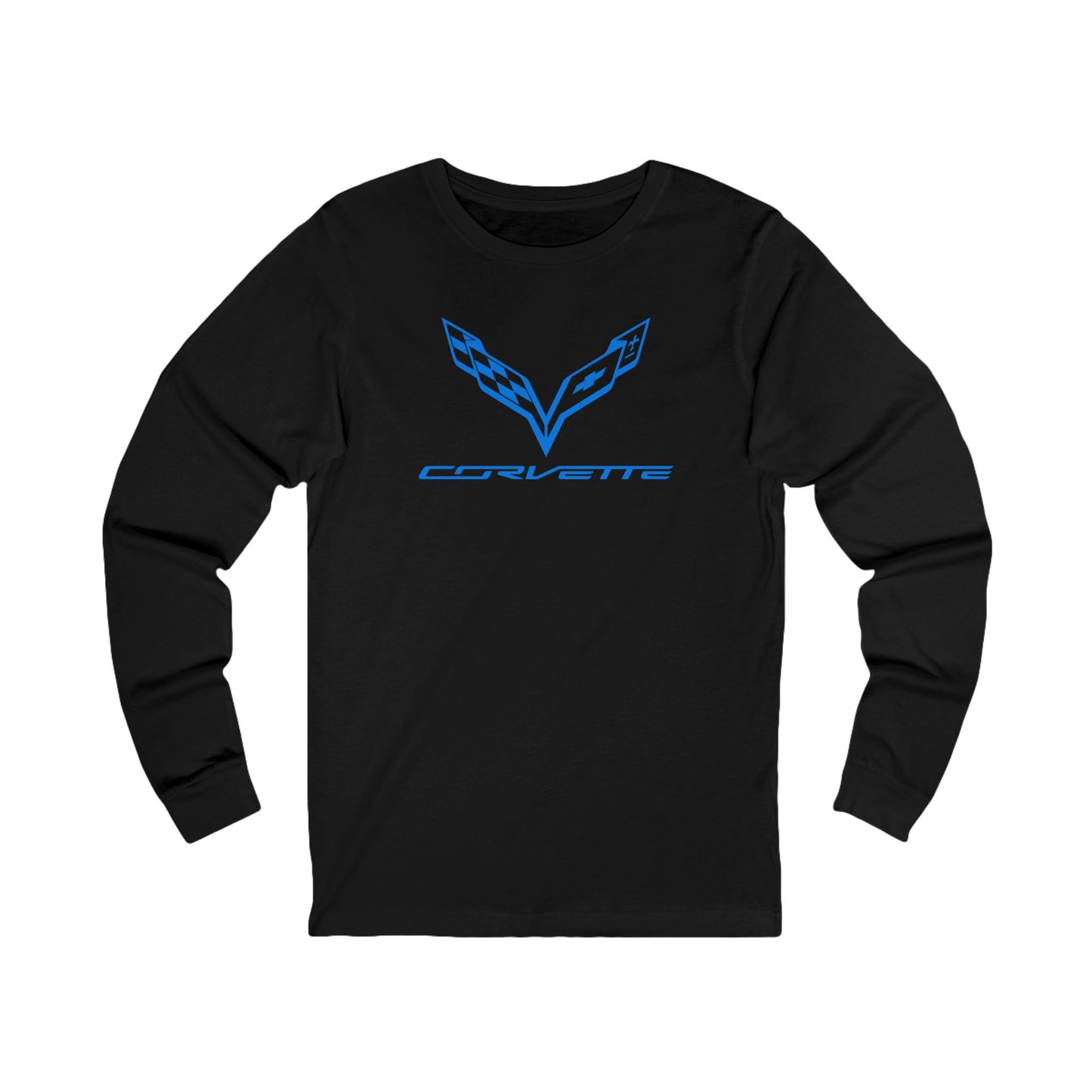 Unisex Corvette Blue C7 Long Sleeve Tee, Graphic T-Shirt, Gift for Him, Gift for Her, Bella+Canvas, Soft Shirt