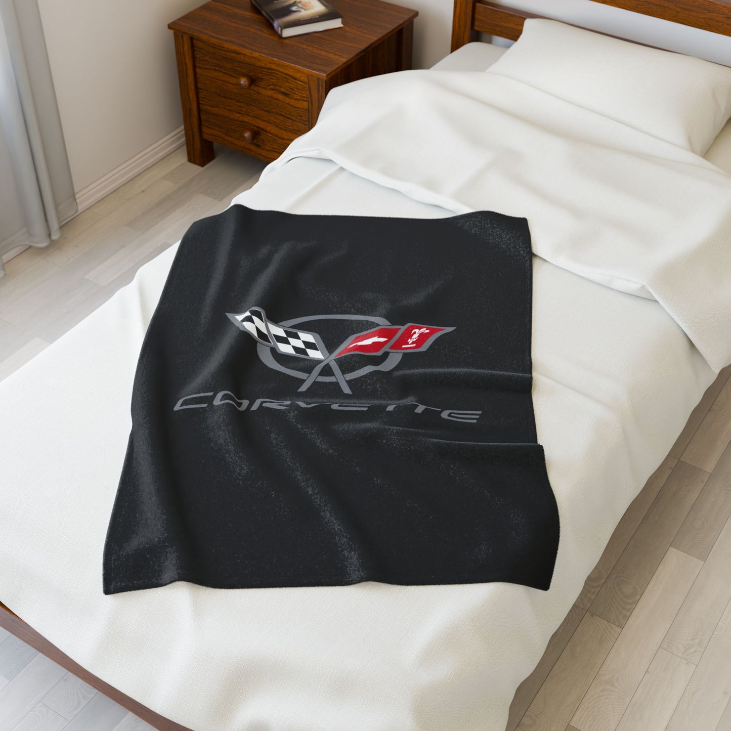 Corvette C5 Blanket, C5 Logo, Soft Blankets, Corvette Logo, Velveteen Blanket, Car Guy Gifts, Car Girl Gifts