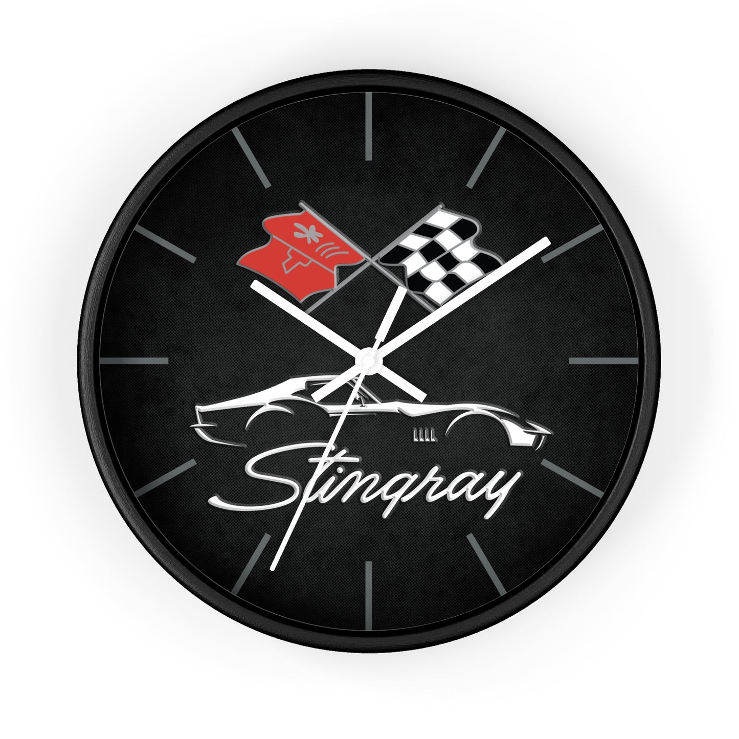 C3 Stingray Illustrated Wall Clock, Racing Home Decor, Gift for Him, Man Cave Clock, Corvette Merchandise, Mancave Gift, Clocks