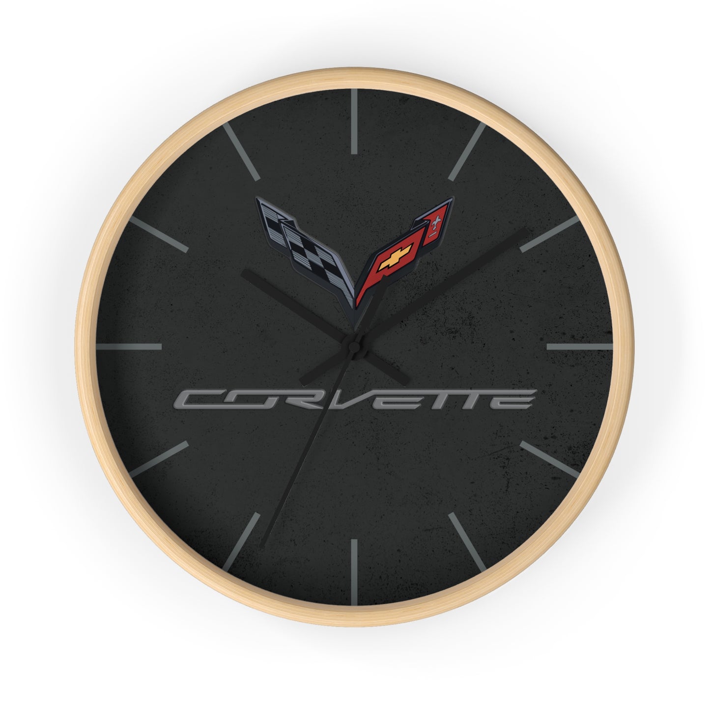 Corvette C7 Wall Clock, Racing Home Decor, Gift for Him, Man Cave Clock, Corvette Merchandise, Mancave Gift, Clocks