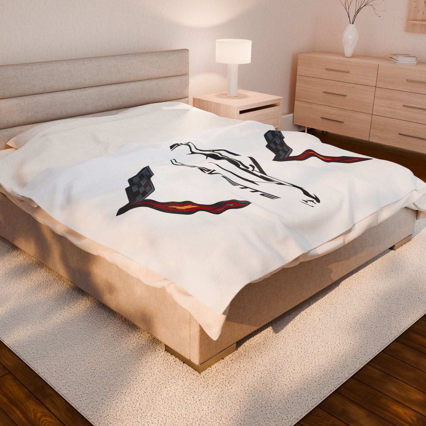 Corvette C7 Blanket, C7 Logo, Soft Blankets, Corvette Logo, Velveteen Blanket, Car Guy Gifts, Car Girl Gifts
