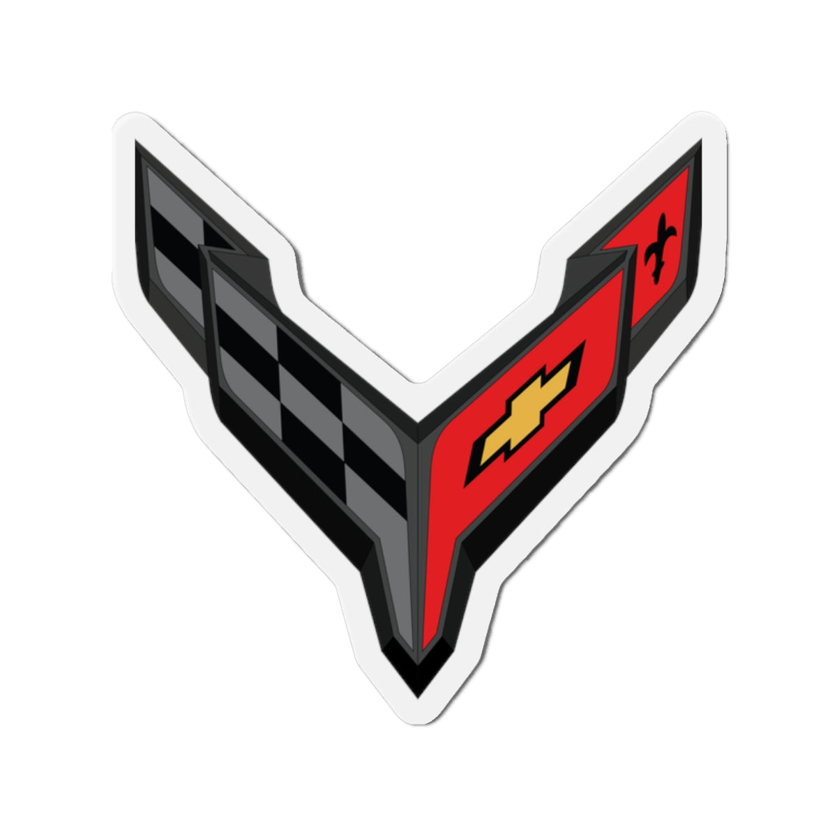 Corvette C8 Die-Cut Magnet, Car Enthusiast Gift, Refrigerator Magnet, Auto Fan Memorabilia, Fridge Magnet, Gift for Him, Gift for Her
