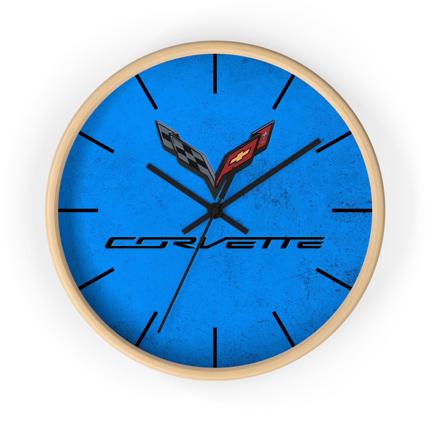 Corvette C7 Wall Clock, Racing Home Decor, Gift for Him, Man Cave Clock, Corvette Merchandise, Mancave Gift, Clocks