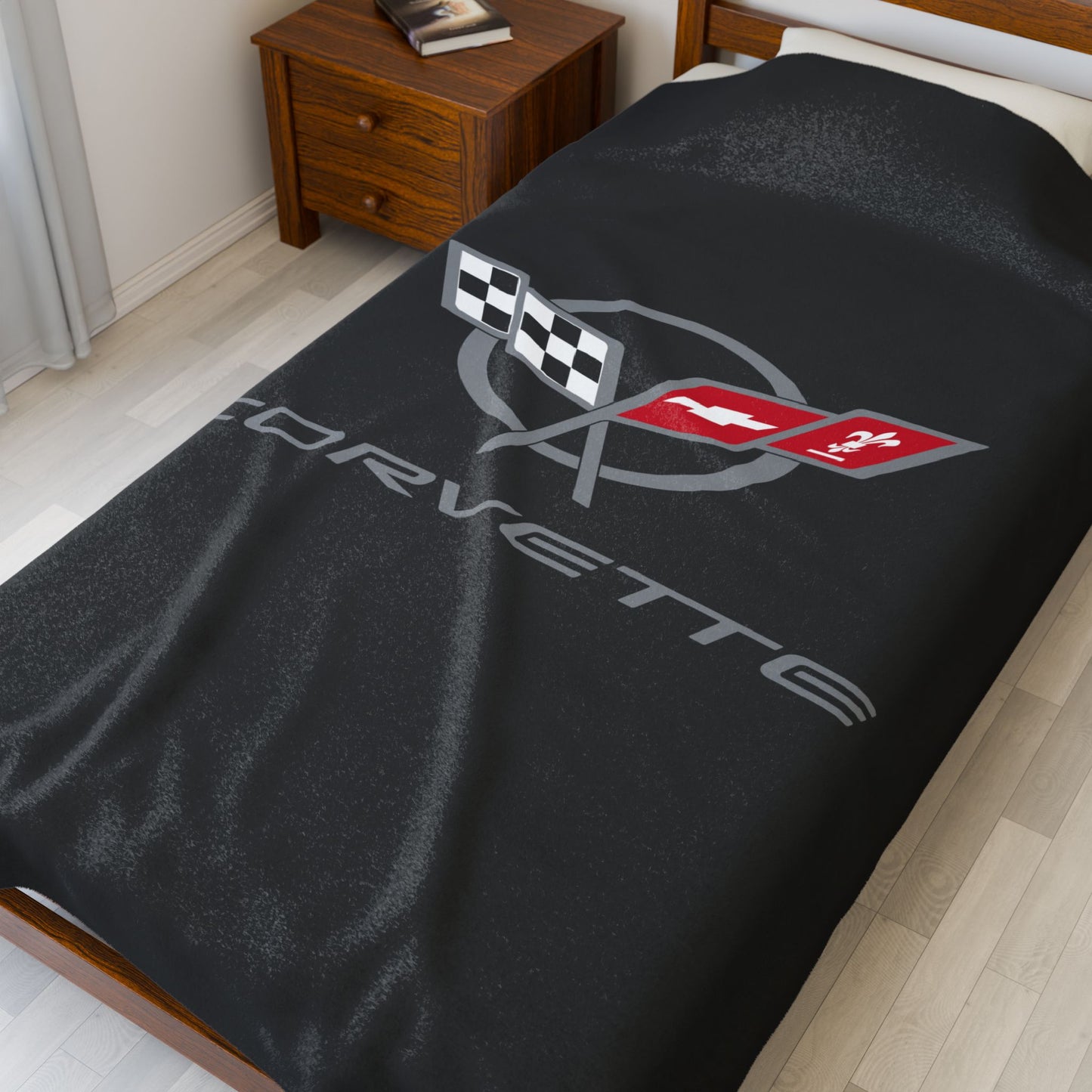 Corvette C5 Blanket, C5 Logo, Soft Blankets, Corvette Logo, Velveteen Blanket, Car Guy Gifts, Car Girl Gifts