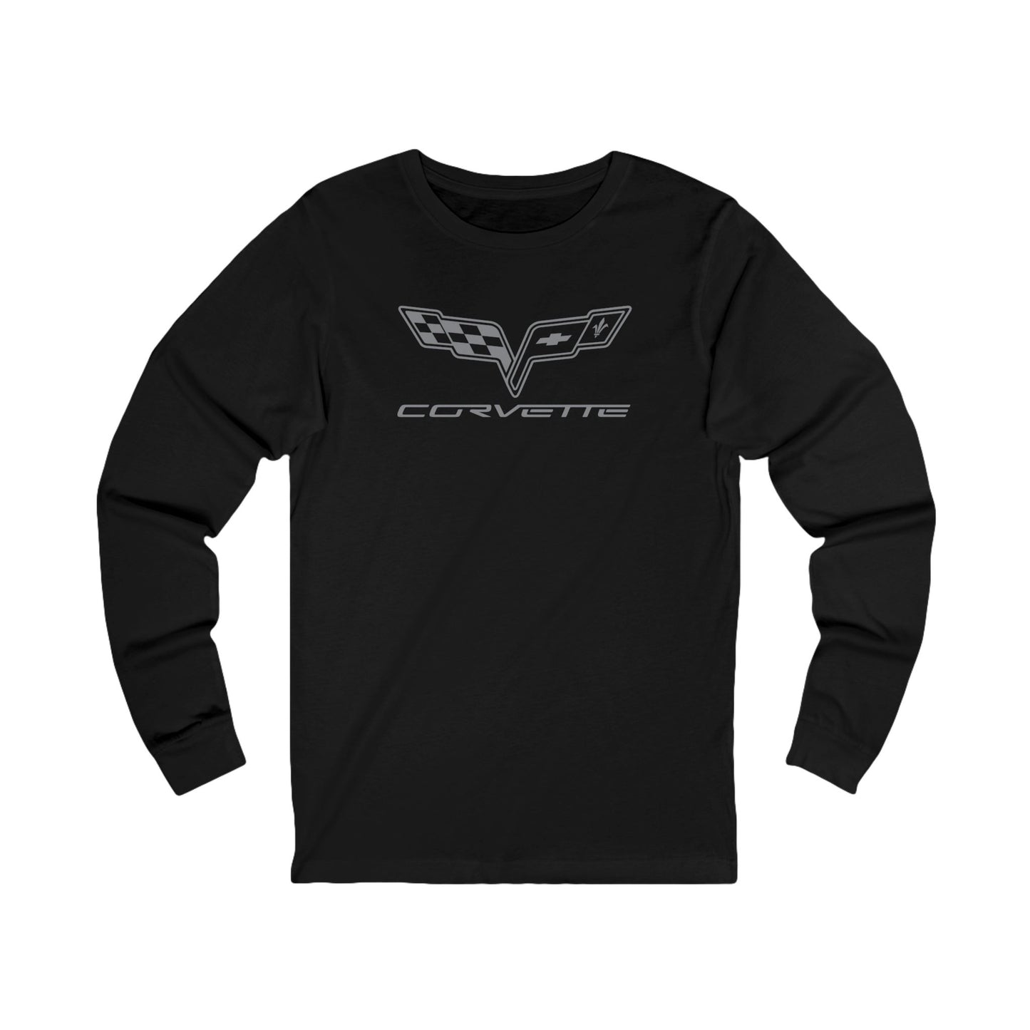 Unisex Corvette Grey C6 Long Sleeve Tee, Graphic T-Shirt, Gift for Him, Gift for Her, Bella+Canvas, Soft Shirt