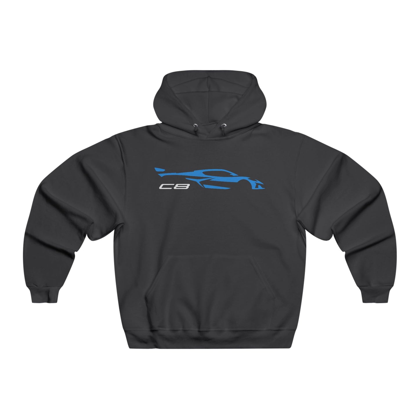 Corvette C8 Hoodie, Corvette Sweatshirt, Gifts for Car Guys, Gifts for Car Girls, JERZEESĀ® NuBlendĀ®, Pullover, Unisex, Hoody