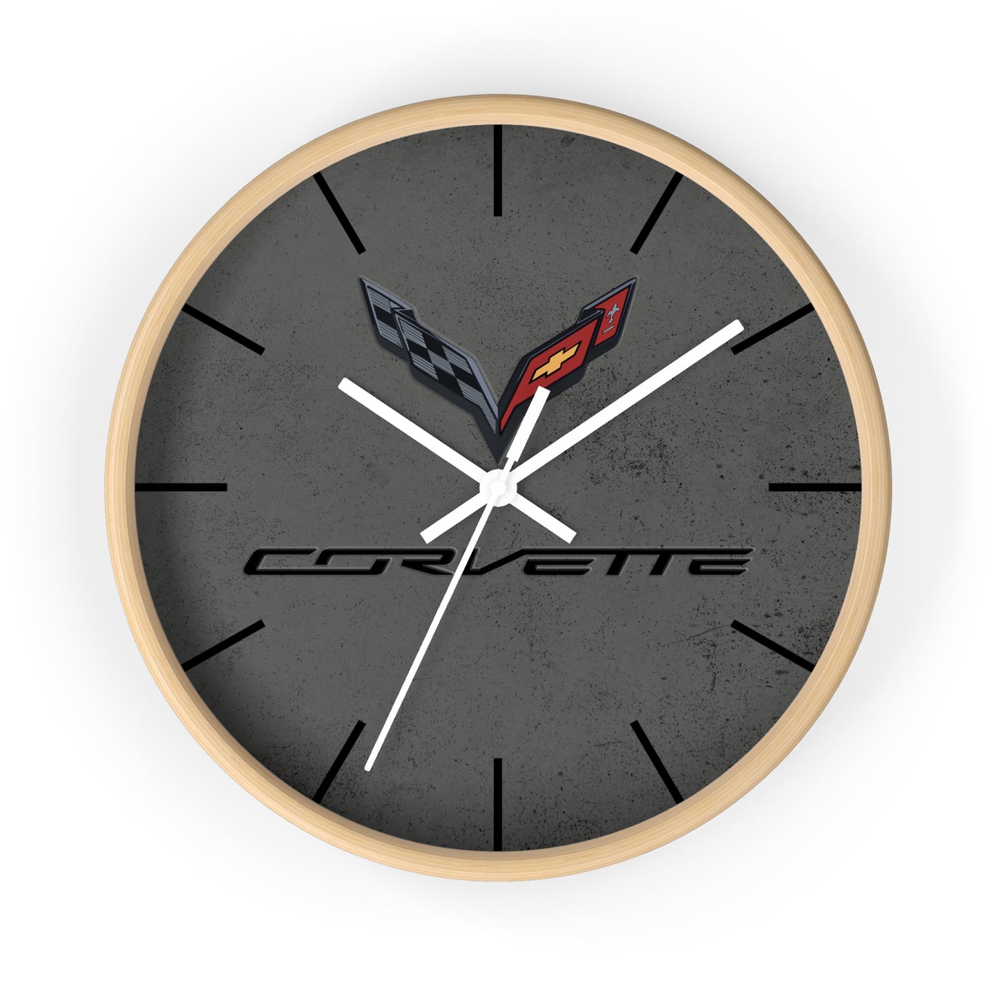 Corvette C7 Wall Clock, Racing Home Decor, Gift for Him, Man Cave Clock , Corvette Merchandise, Mancave Gift, Clocks