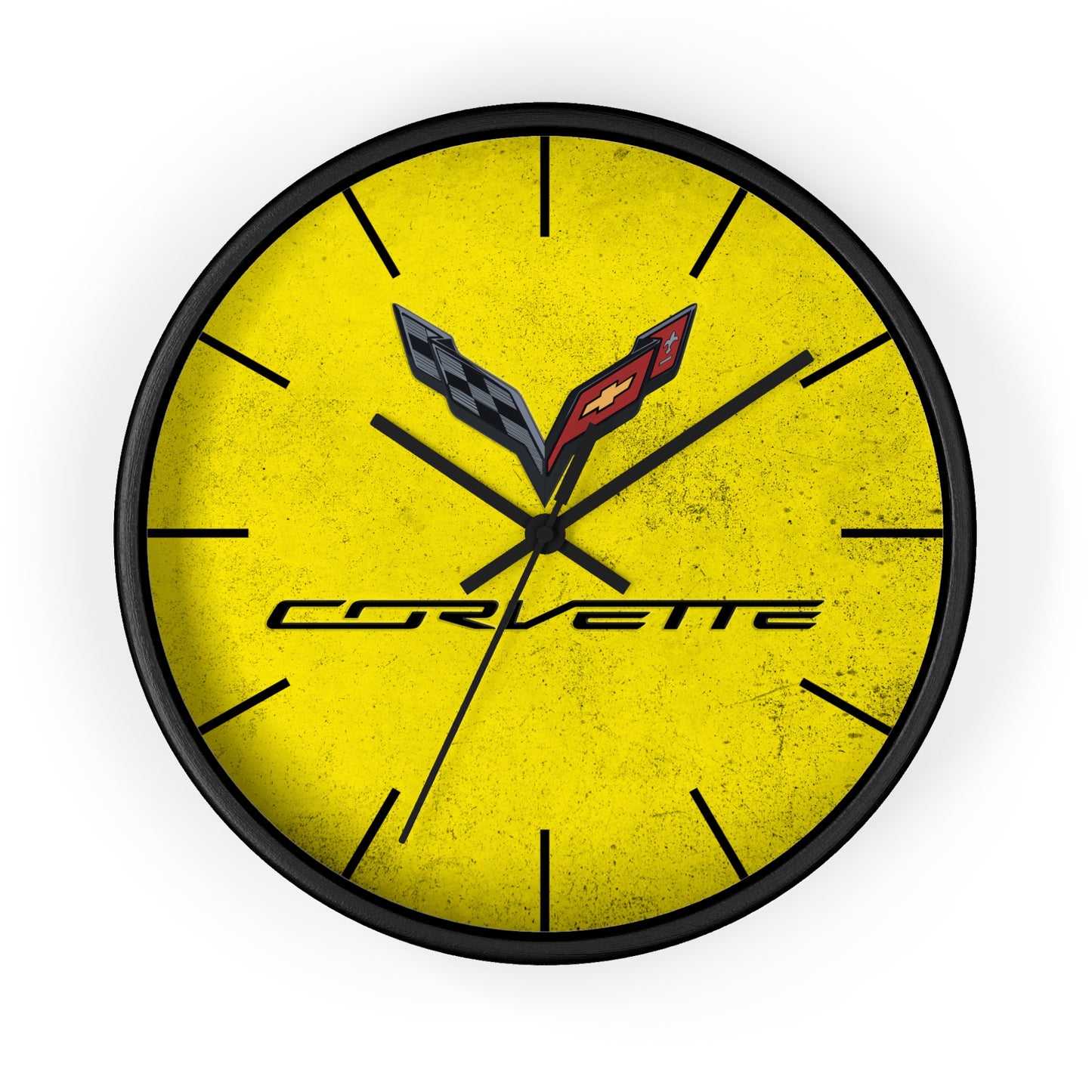Corvette C7 Wall Clock, Racing Home Decor, Gift for Him, Man Cave Clock, Corvette Merchandise, Mancave Gift, Clocks