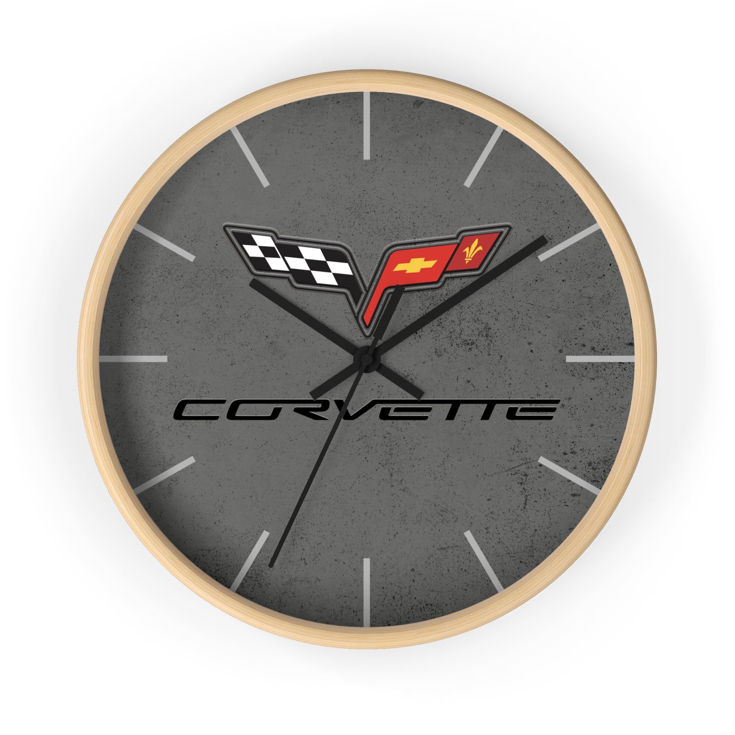 Corvette C6 Wall Clock, Racing Home Decor, Gift for Him, Man Cave Clock, Corvette Merchandise, Mancave Gift, Clocks