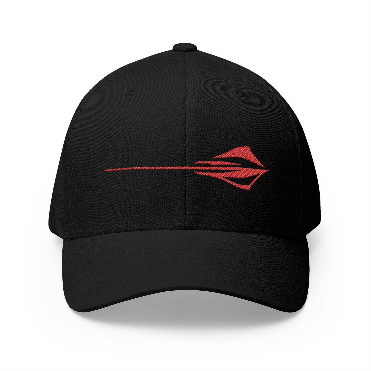 Corvette C8 Stingray Logo Baseball Cap, Flexfit Hat, Unisex, Stretchy Band, Corvette Gear, Embroidery