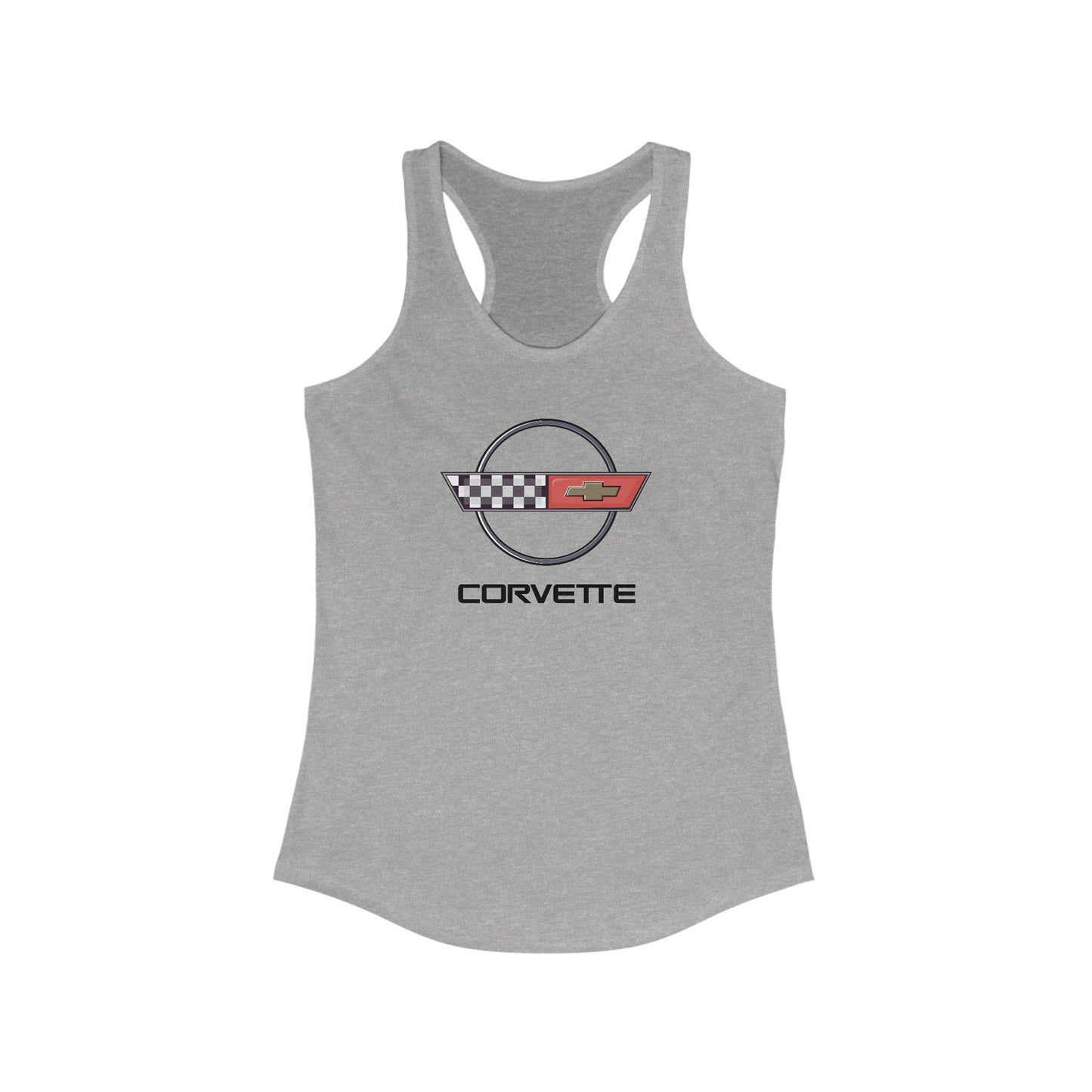 Corvette C4 Women's Racerback Tank Top, Gifts for Car Girls, Summer Top, Fitness Tank, Raceday Gear, Corvette Shirt
