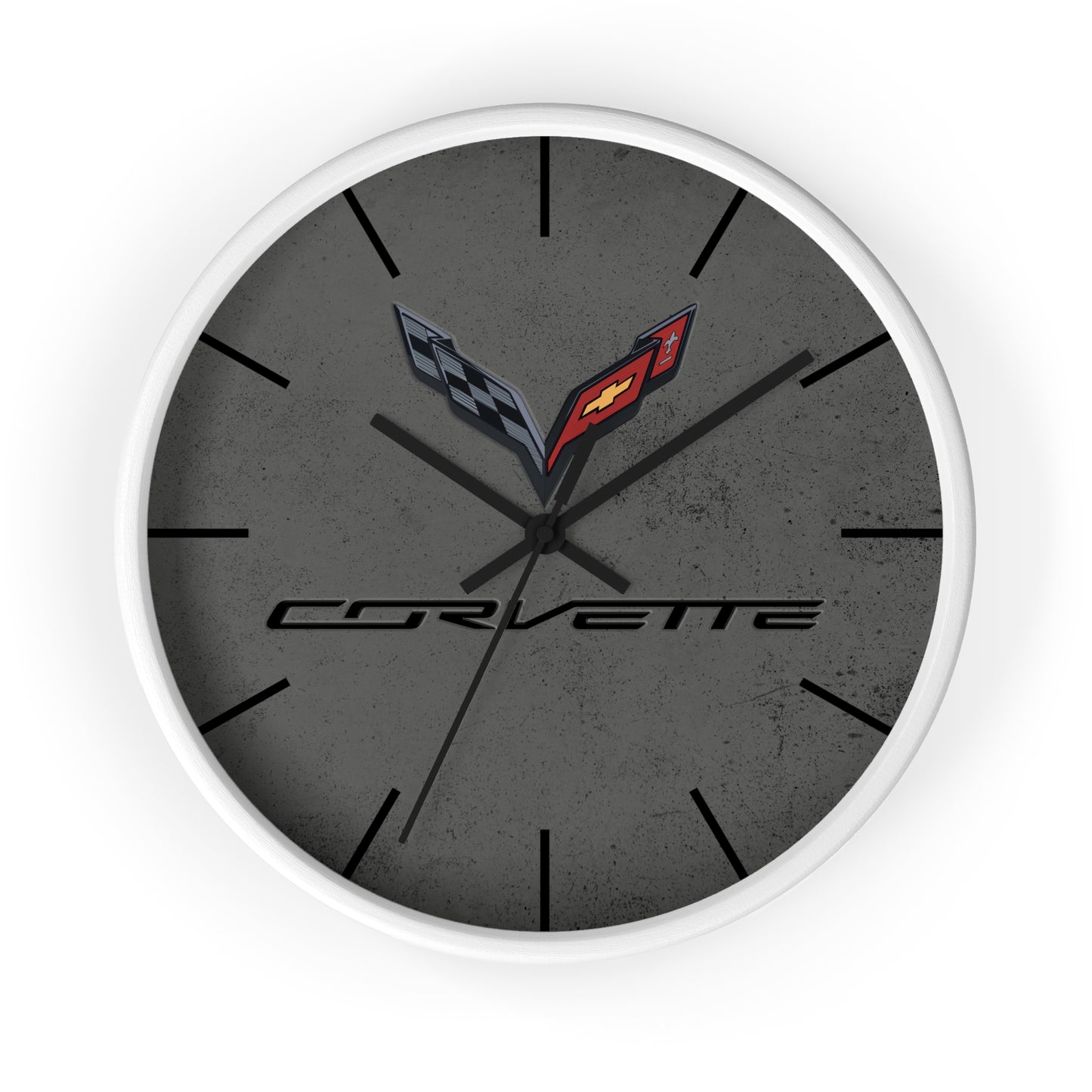Corvette C7 Wall Clock, Racing Home Decor, Gift for Him, Man Cave Clock , Corvette Merchandise, Mancave Gift, Clocks