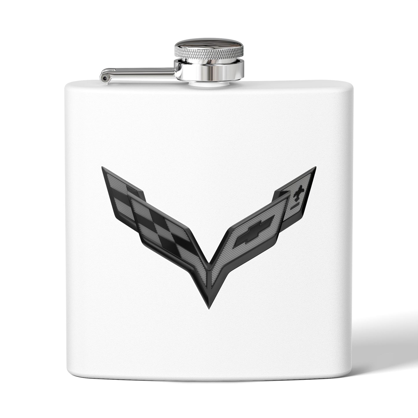 Corvette Flask, C7 Corvette Gifts, Car Enthusiast Hip Flask, 6oz Stainless Steel, Corvette Accessories, Pocket Flask, Gift for Car Guys