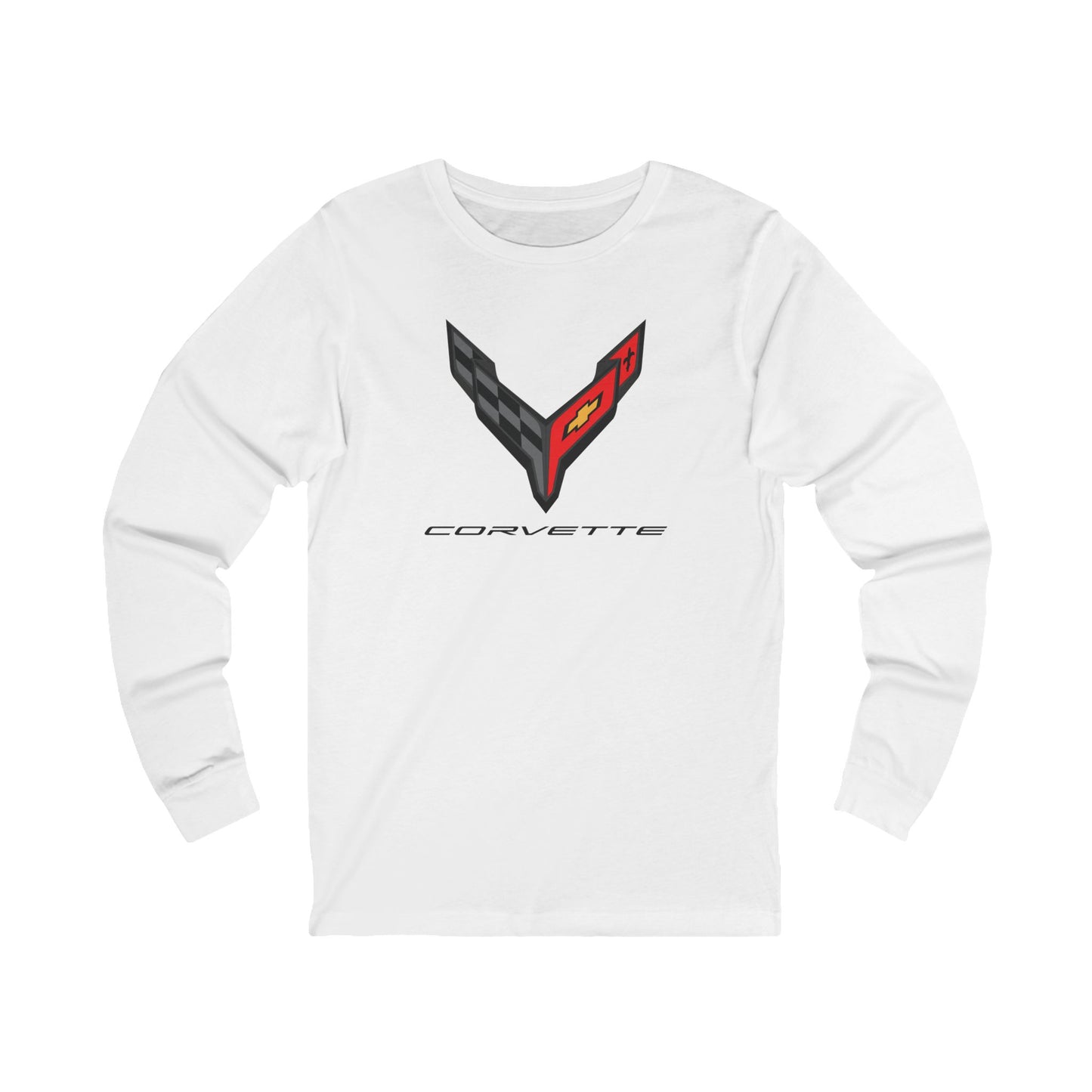 Unisex Corvette C8 Long Sleeve Tee, Graphic T-Shirt, Gift for Him, Gift for Her, Bella+Canvas, Soft Shirt