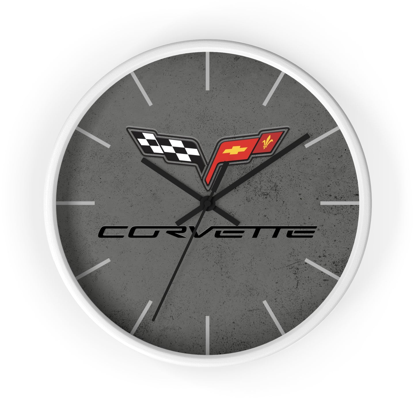 Corvette C6 Wall Clock, Racing Home Decor, Gift for Him, Man Cave Clock, Corvette Merchandise, Mancave Gift, Clocks