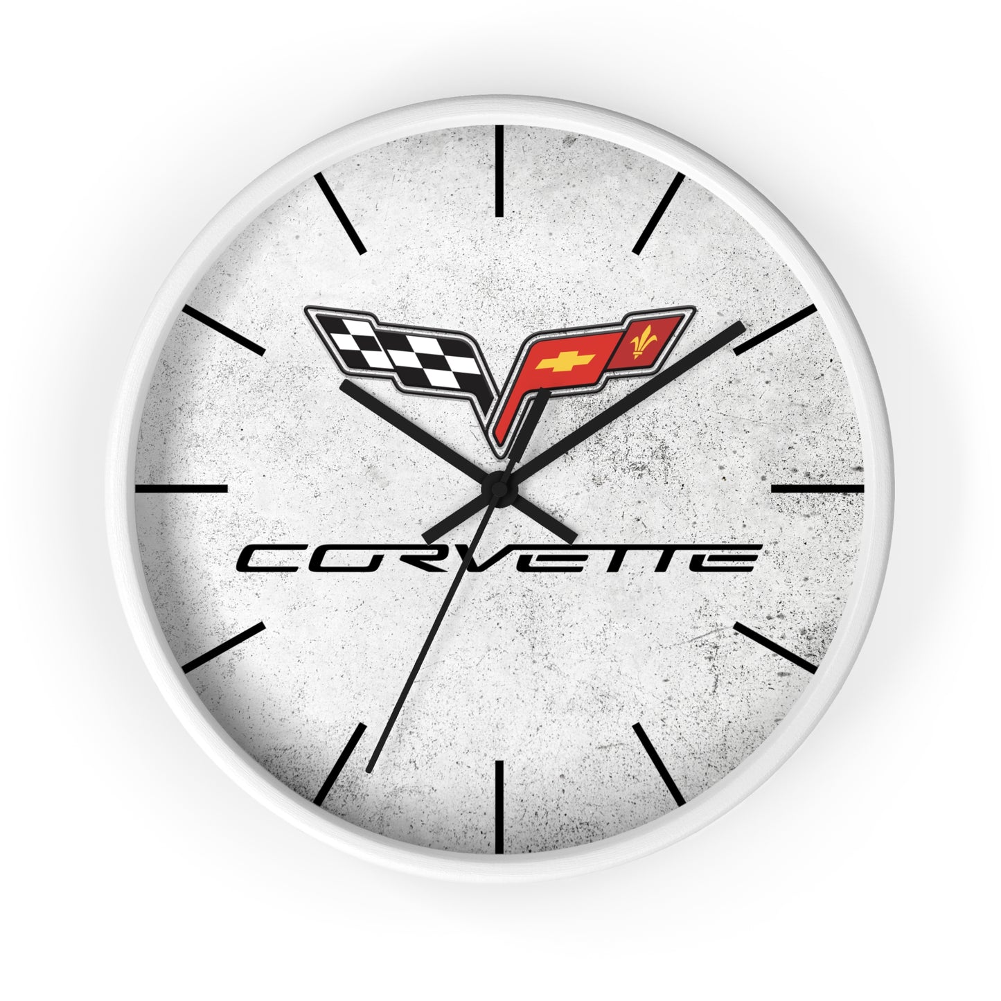 Corvette C6 Wall Clock, Racing Home Decor, Gift for Him, Man Cave Clock, Corvette Merchandise, Mancave Gift, Clocks