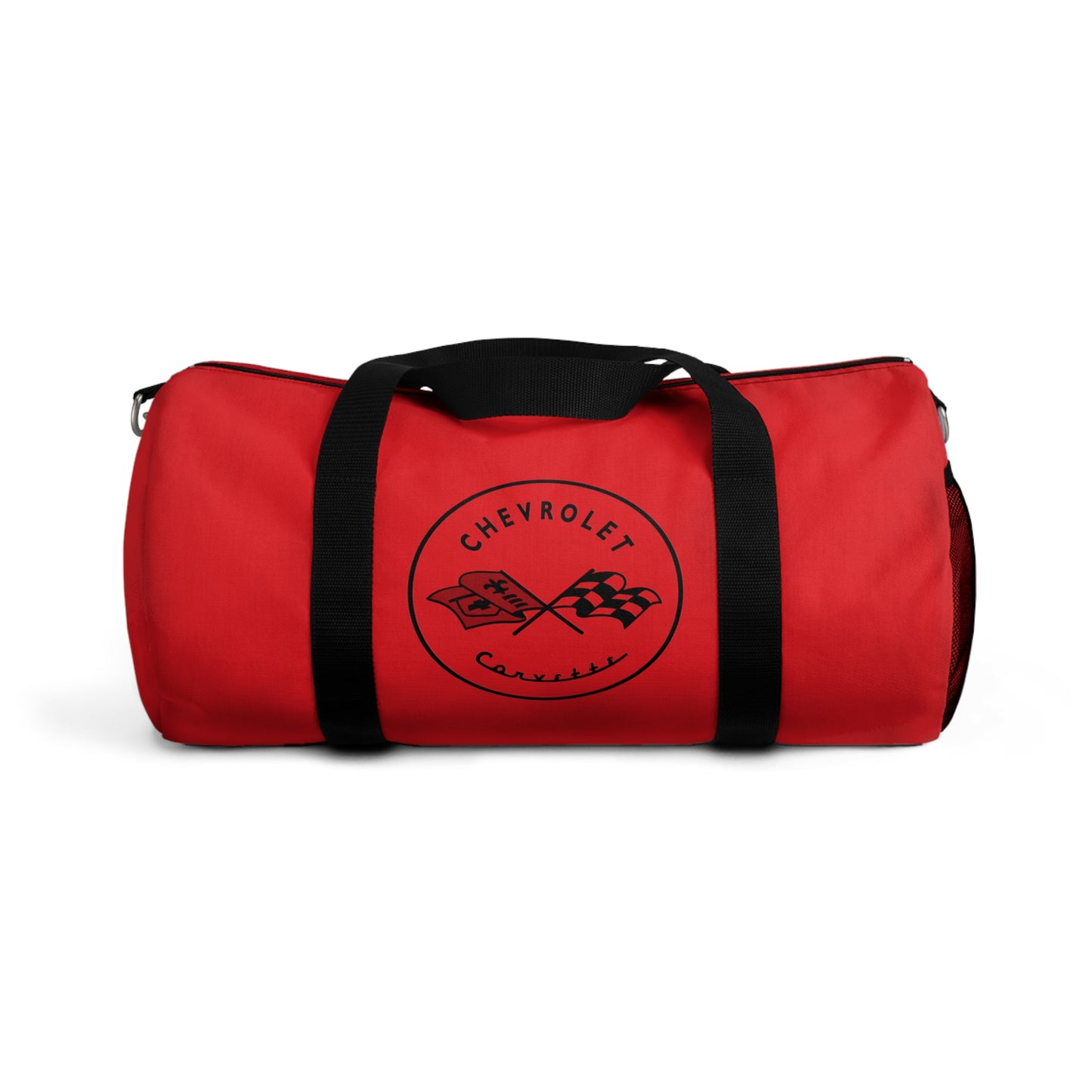 Corvette C1 Red Duffel Bag, C1 Logo, Gym Bag, Travel Bag, Gifts for Car Guys, Gifts for Car Girls, Corvette Merch, Overnight Duffel